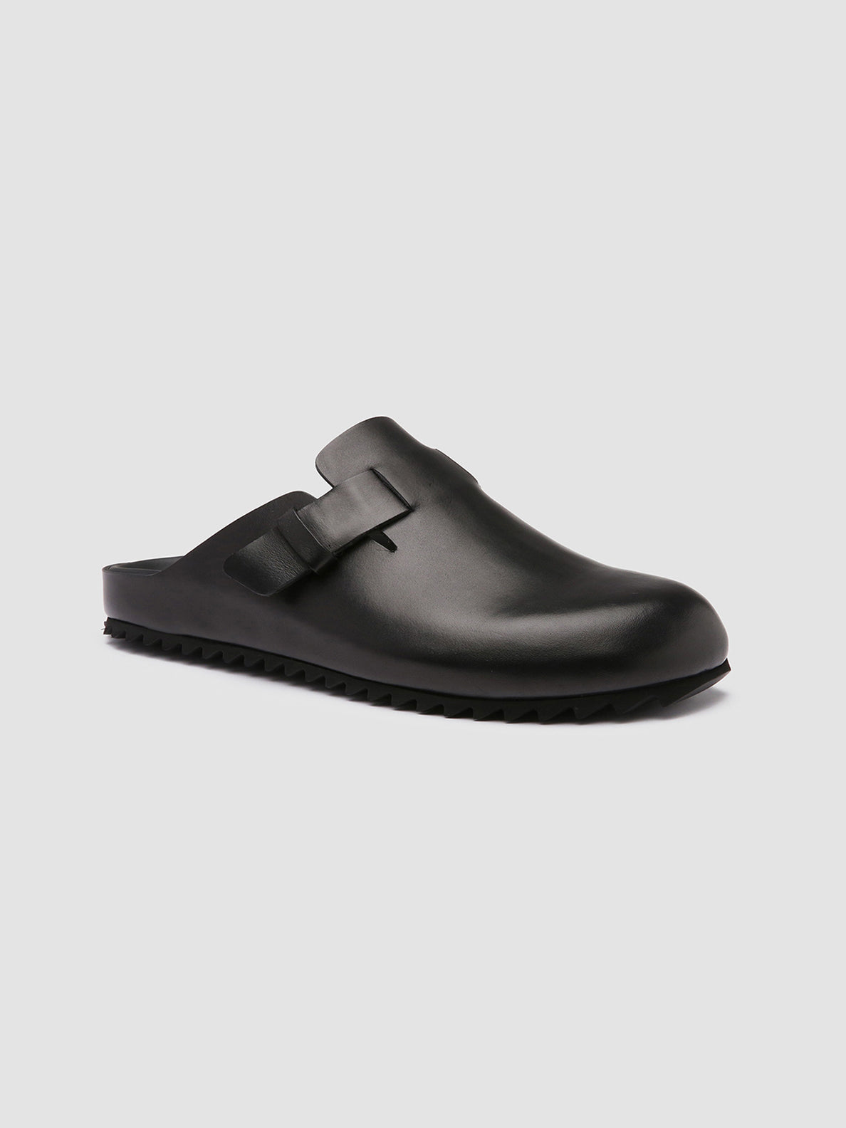 Officine Creative AGORÀ 004 Pantofole in Pelle Nera Liquidazione