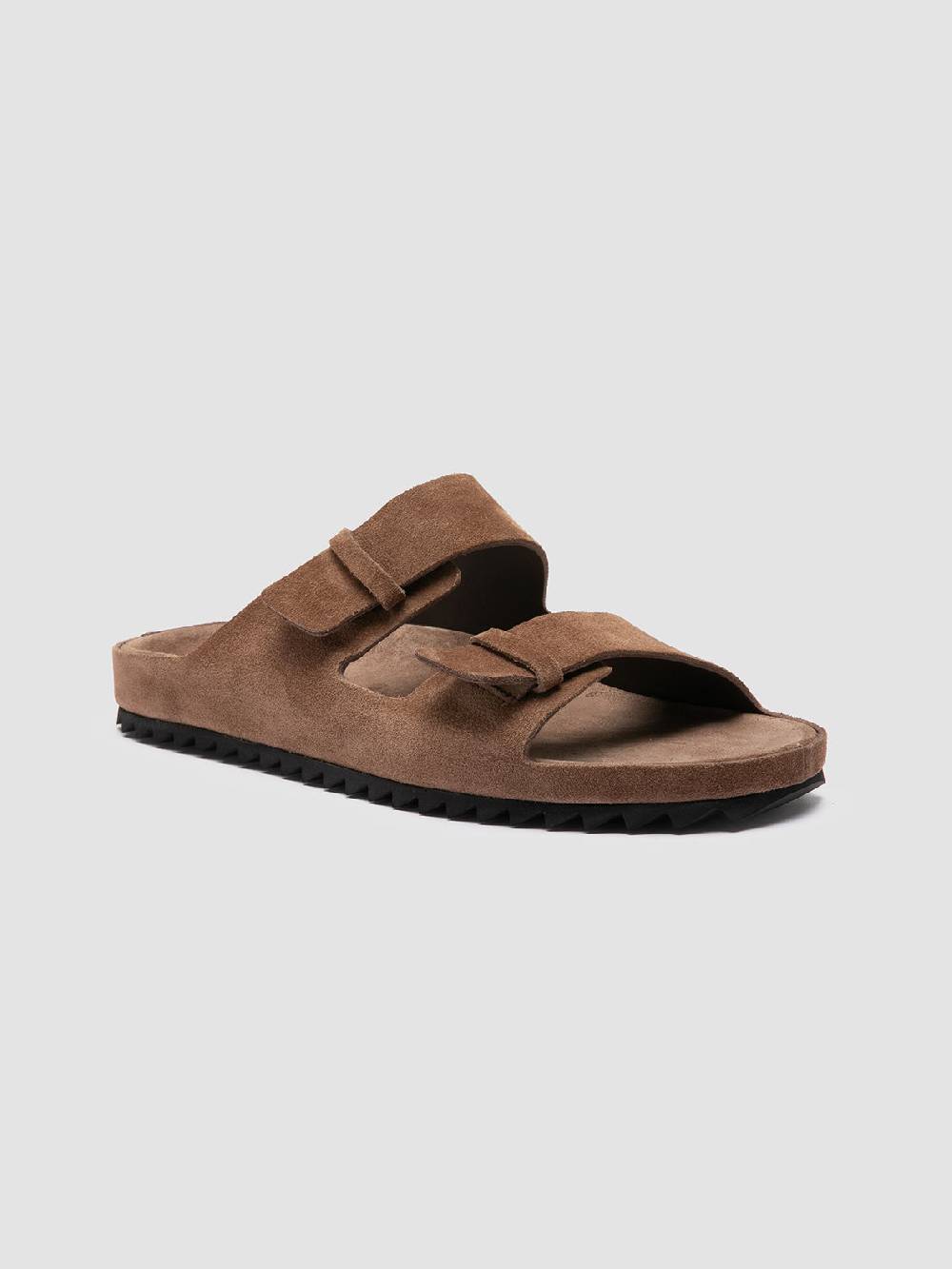 Officine Creative AGORA’ 002 Sandali in pelle scamosciata Marrone Offerte giornaliere