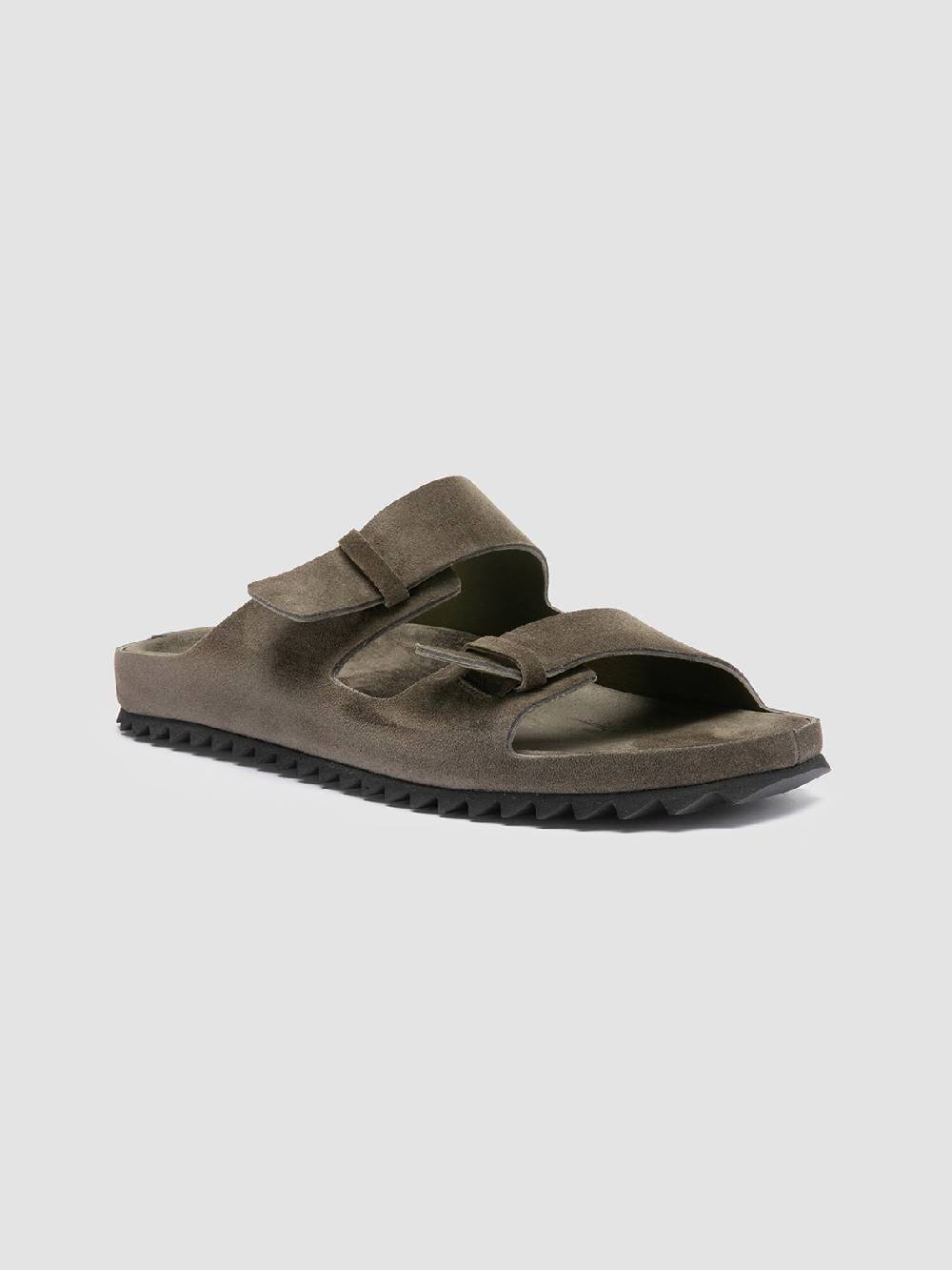 Officine Creative AGORA’ 002 Sandali in Pelle Scamosciata Verde Offerte speciali
