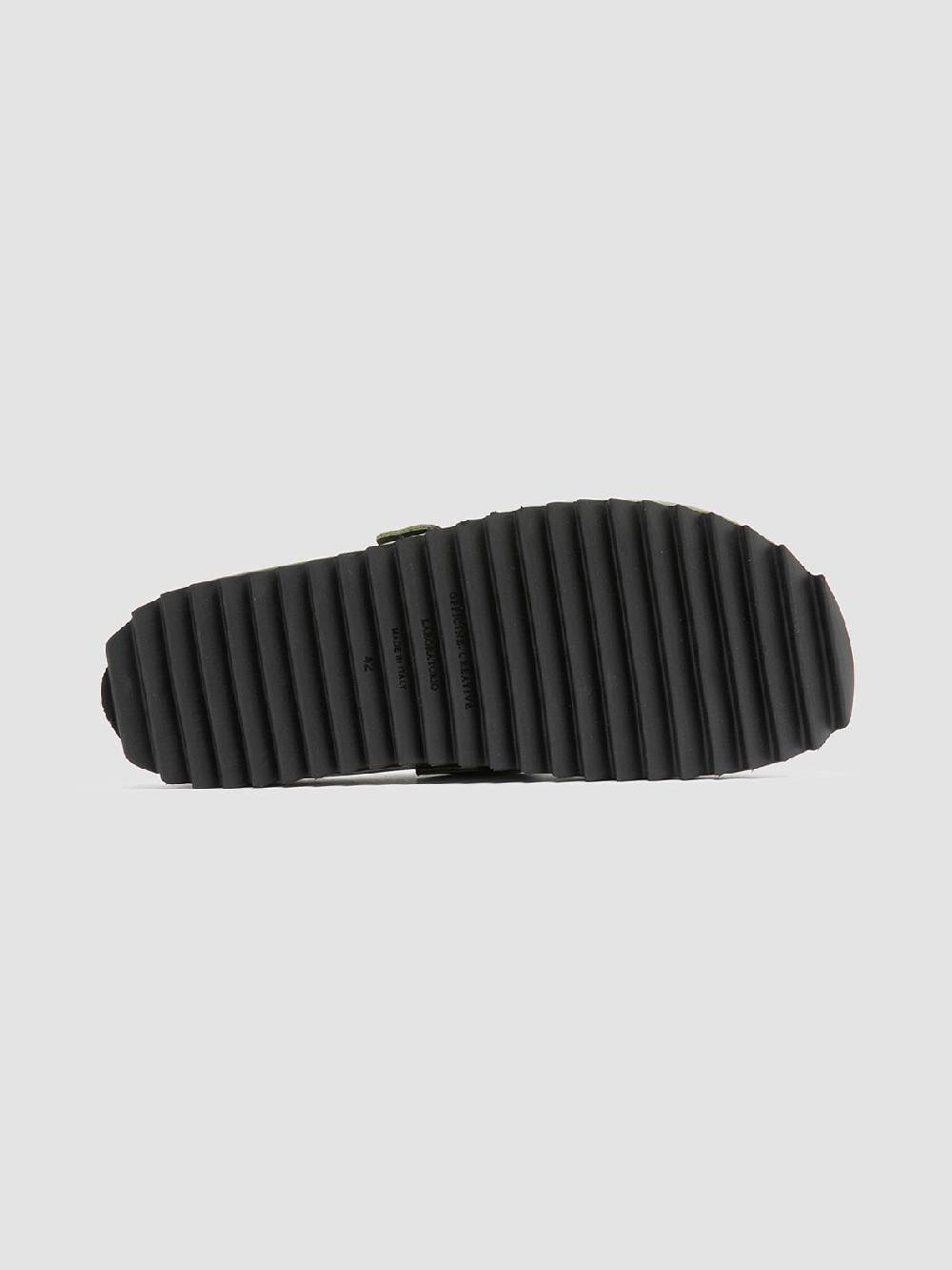 Officine Creative AGORA’ 002 Sandali in Pelle Scamosciata Verde Offerte speciali
