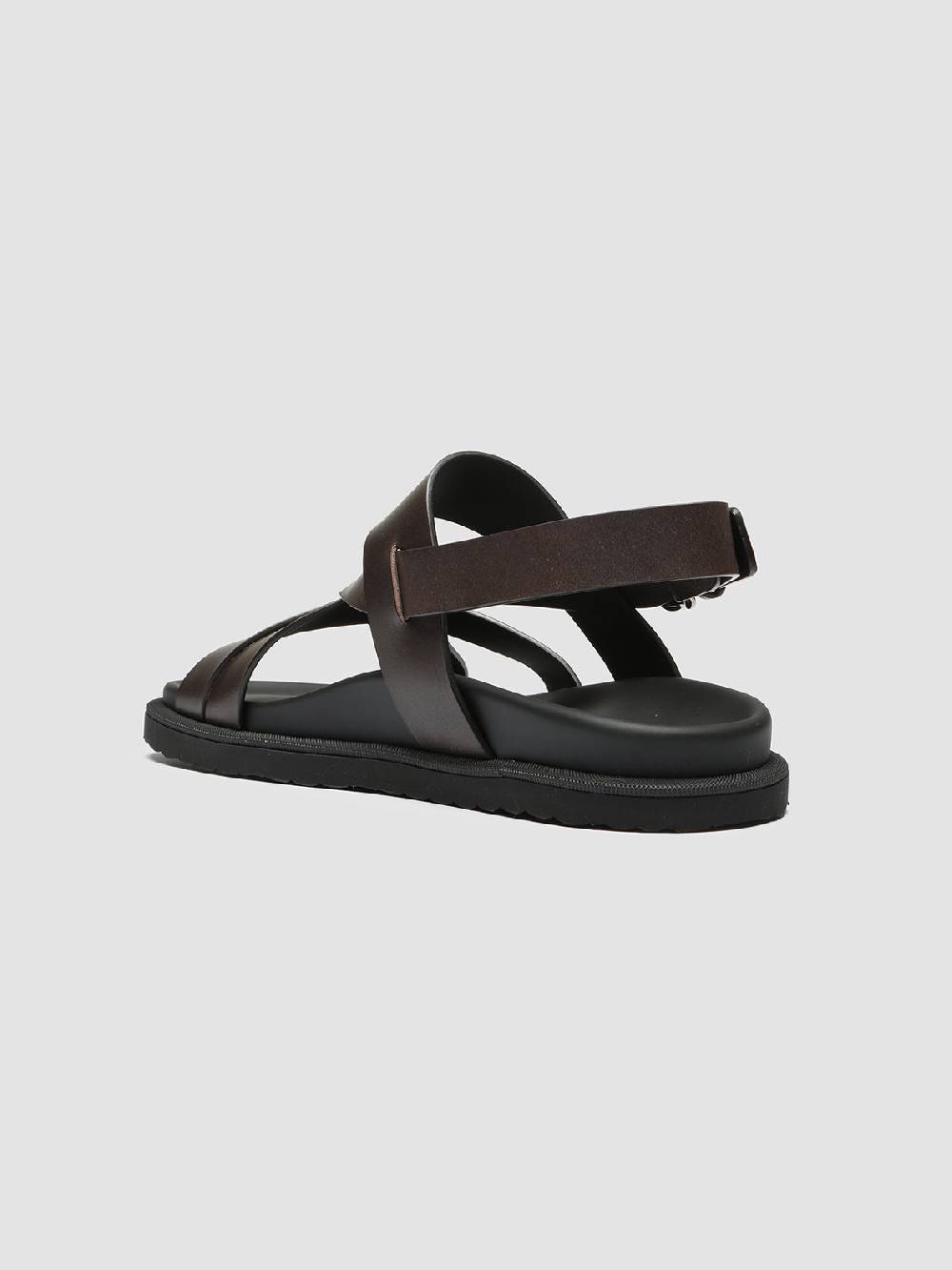 Officine Creative CHARRAT 002 Sandali in Pelle Marrone Sconti VIP