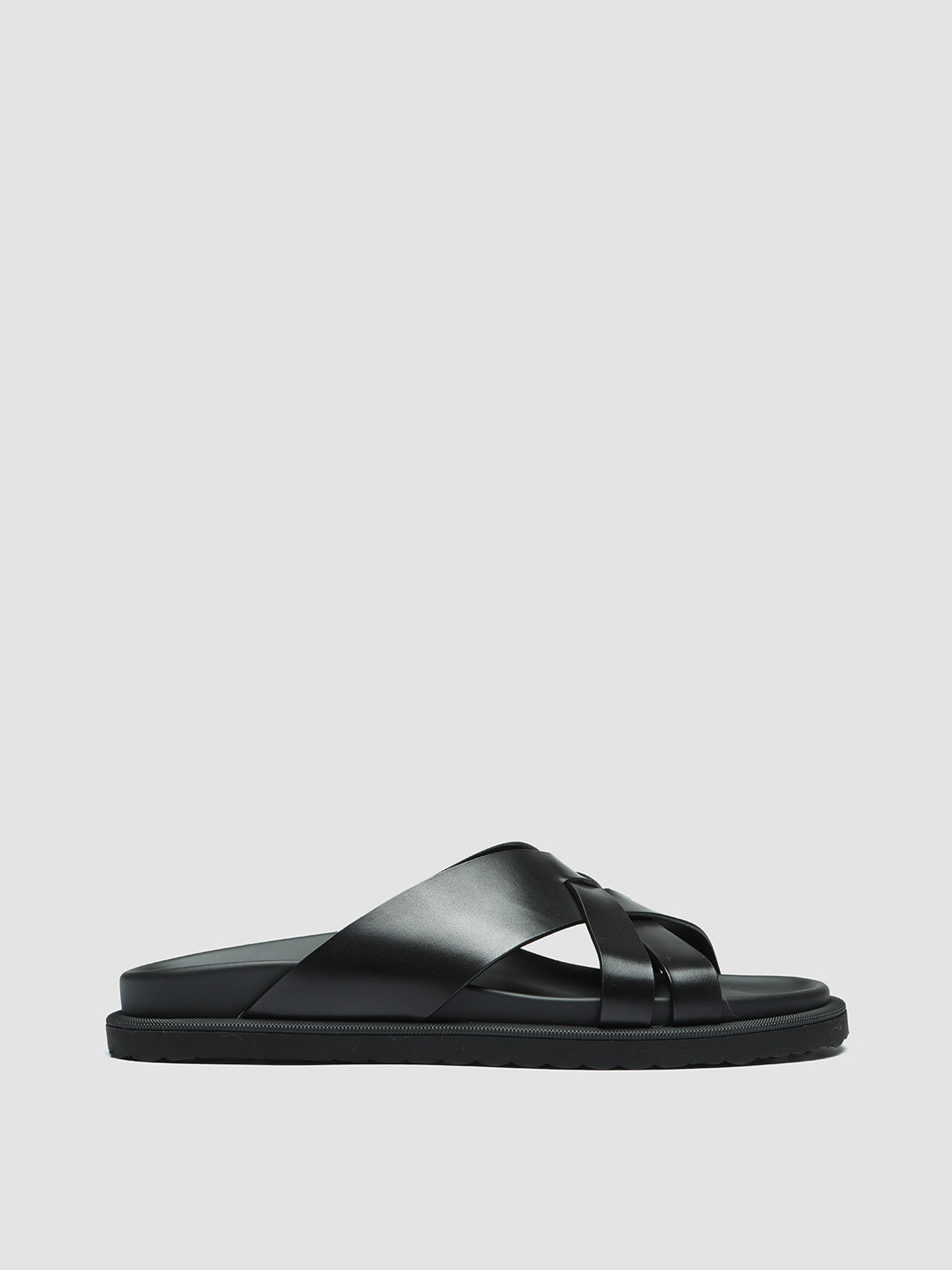 Officine Creative CHARRAT 003 Sandali in Pelle Nera Prezzo basso