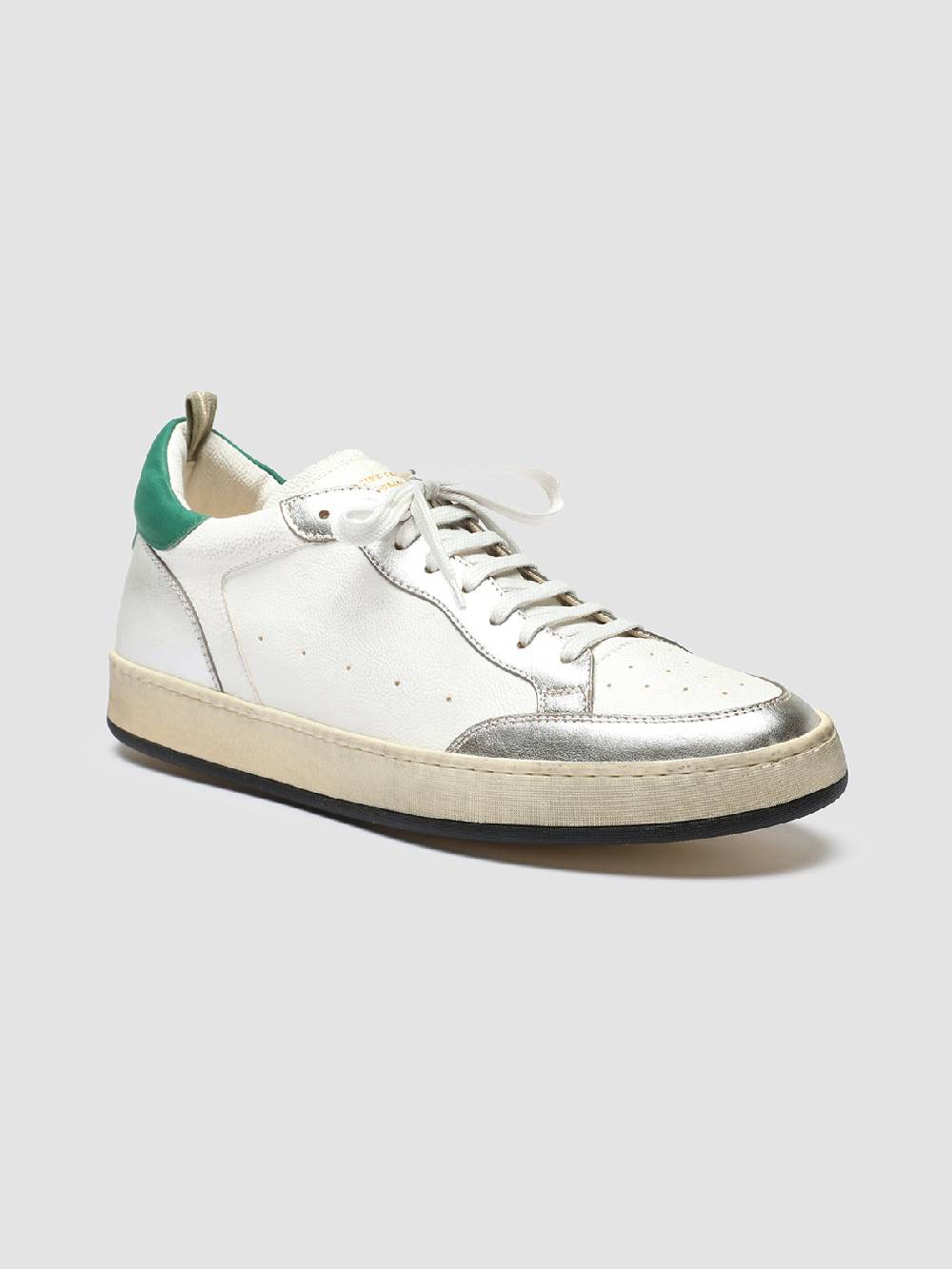 Officine Creative MAGIC 001 Sneakers in Pelle e Camoscio Bianco Ritorno libero