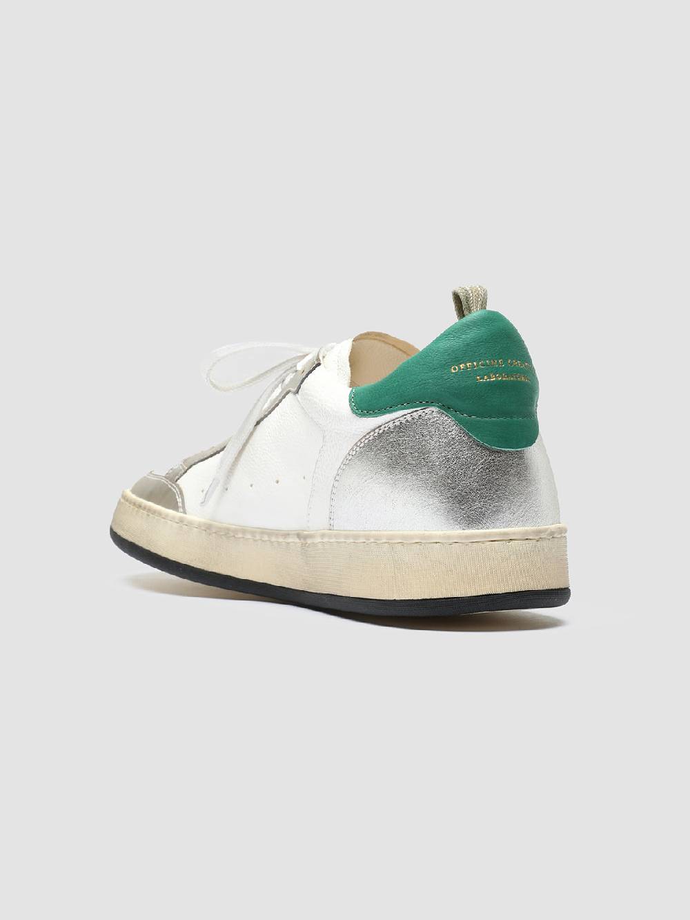 Officine Creative MAGIC 001 Sneakers in Pelle e Camoscio Bianco Ritorno libero