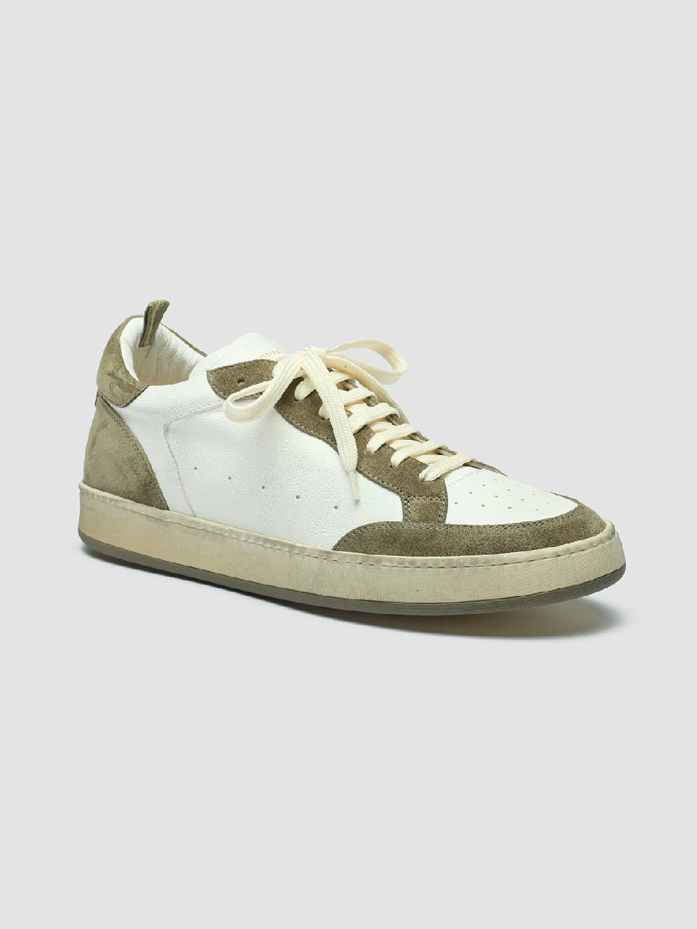 Officine Creative MAGIC 001 Sneakers in Pelle e Camoscio Bianco Ultimi tre giorni