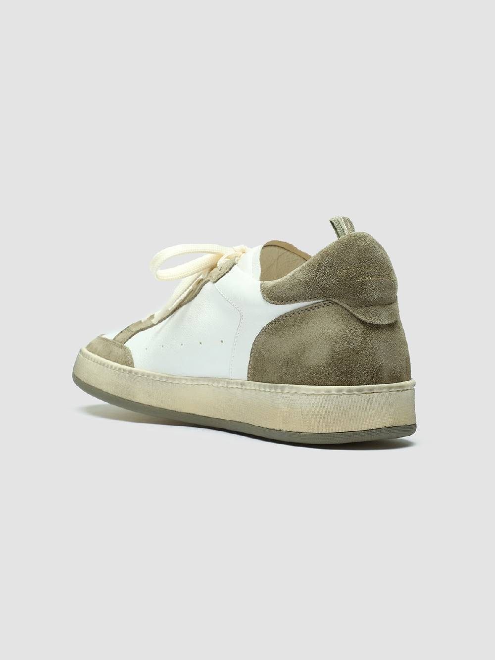 Officine Creative MAGIC 001 Sneakers in Pelle e Camoscio Bianco Ultimi tre giorni