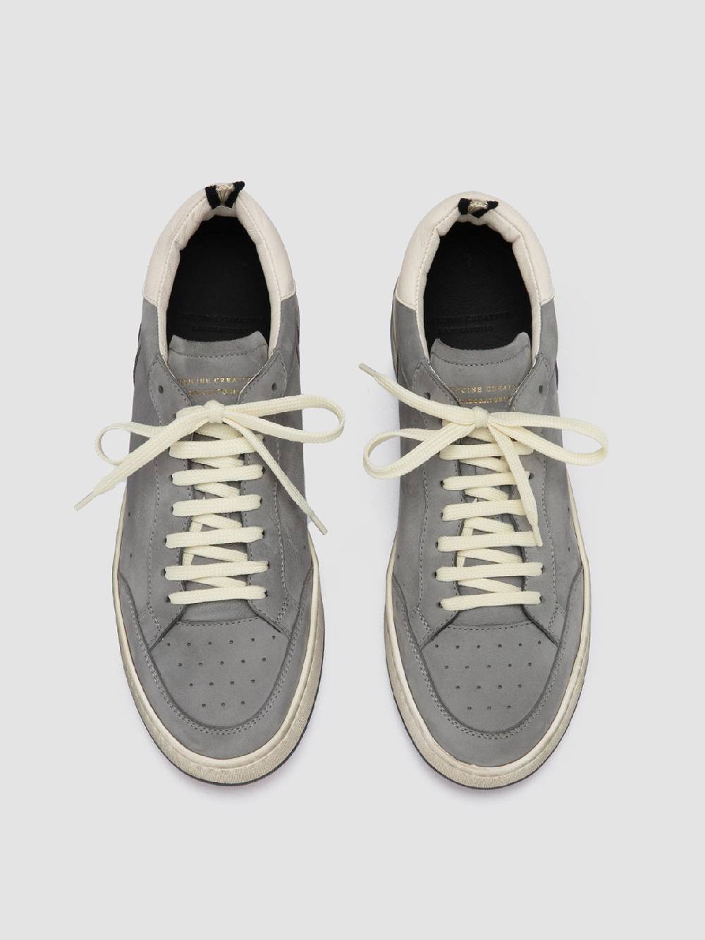 Officine Creative MAGIC 002 Sneakers Basse in Nabuk Grigio Ultimo giorno