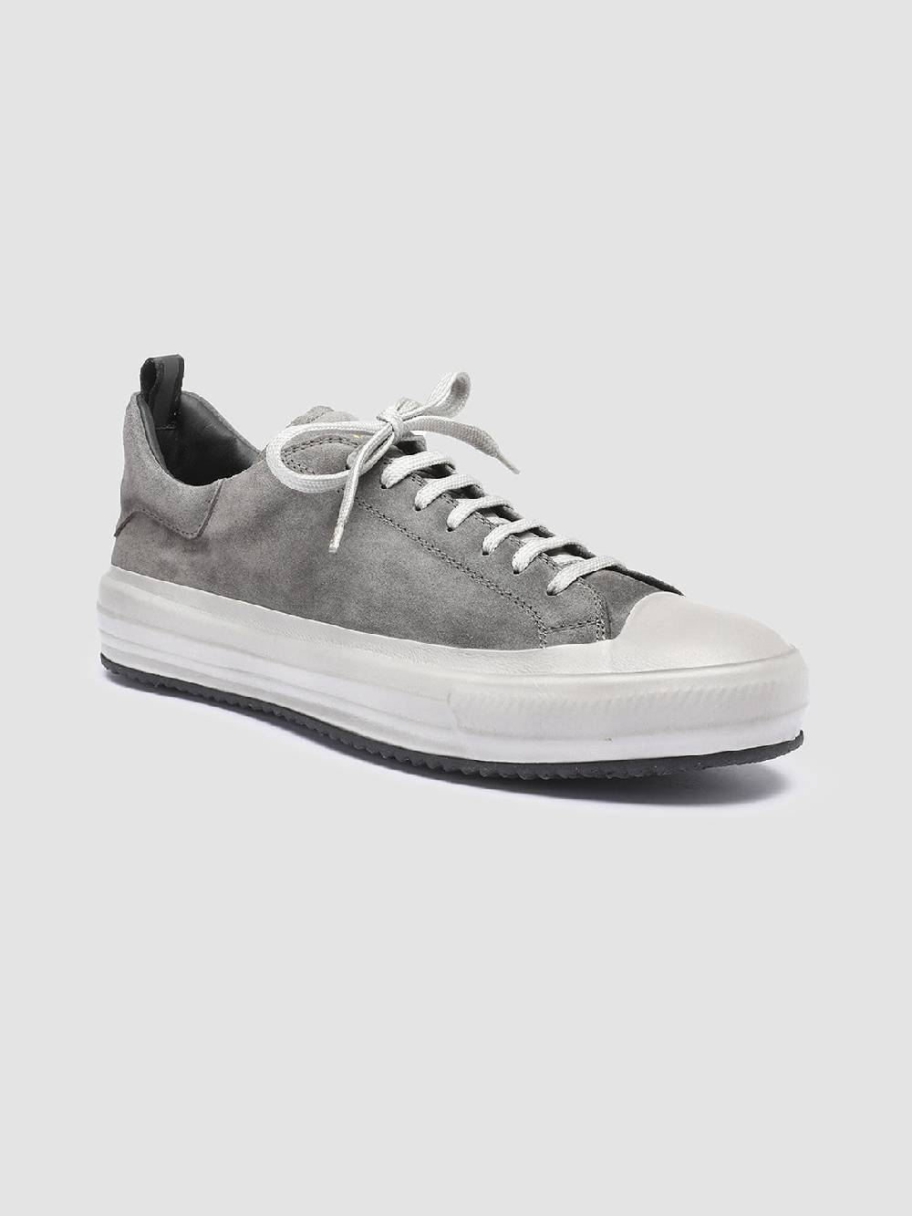 Officine Creative MES 009 Sneakers in Pelle Scamosciata Grigia Promozione temporanea