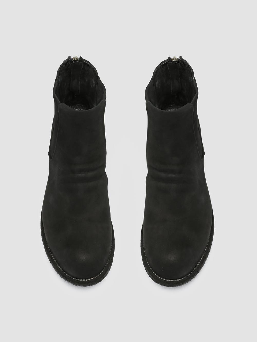 Officine Creative BUBBLE 029 Stivaletti in Pelle Scamosciata Nera Sostegno trimestrale