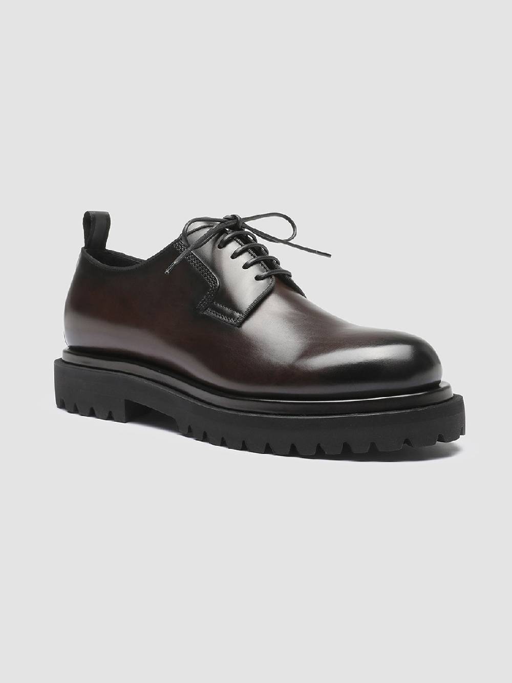 Officine Creative EVENTUAL 001 Derby in Pelle Marrone Discount Store per i nuovi prodotti