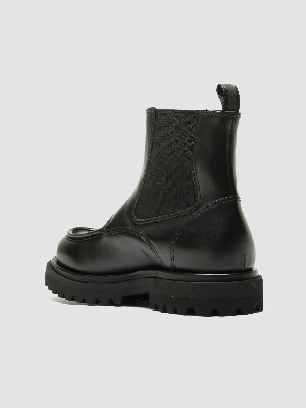 Officine Creative EVENTUAL 018 Stivali Zip in Pelle Nera Super sconto