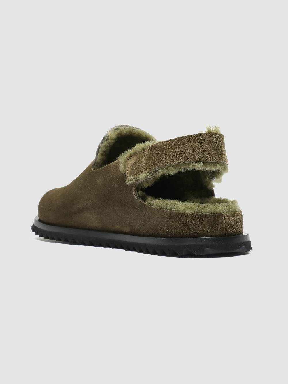 Officine Creative INTROSPECTUS 004 Sandali con Cinturino in Camoscio Verde Enormi sconti