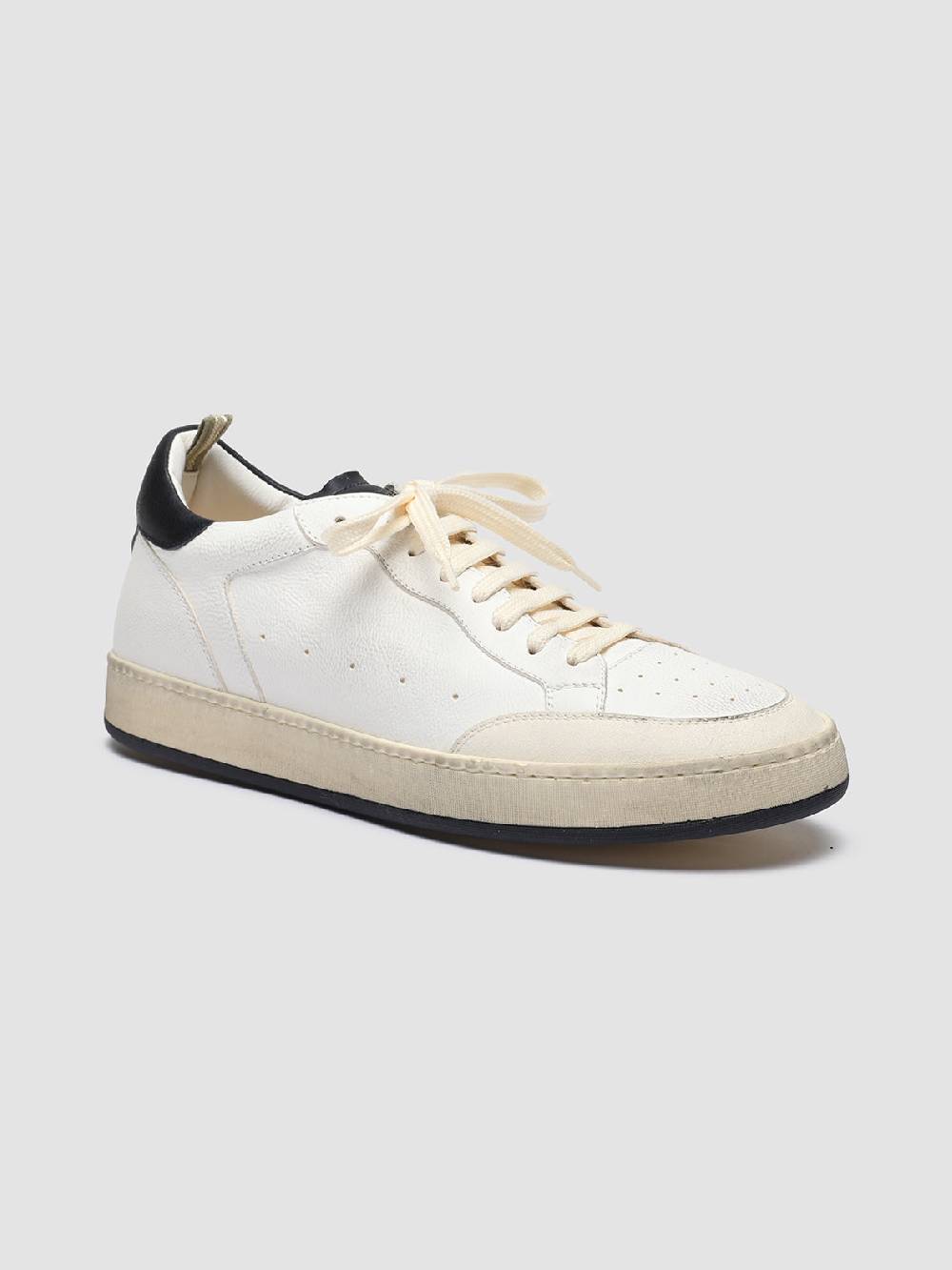 Officine Creative MAGIC 001 Sneakers in Pelle e Camoscio Bianco Officina