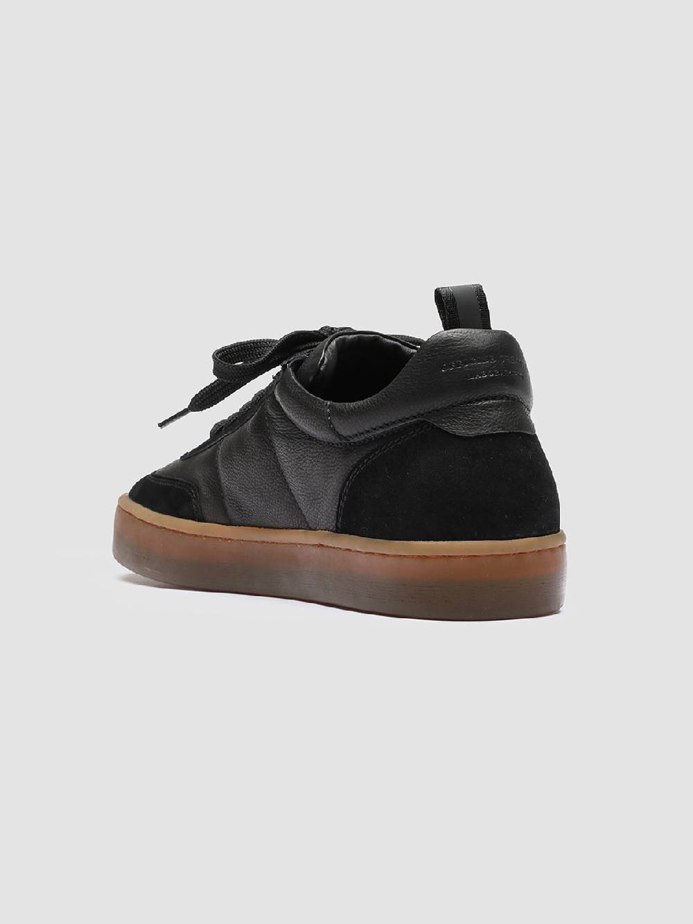 Officine Creative KOMBINED 001 Sneakers in Pelle Nera con Suola in Lattice Limitato a 3 giorni