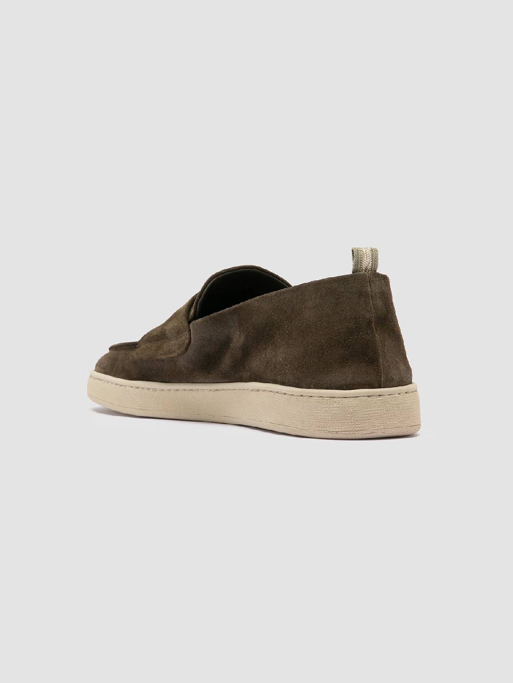 Officine Creative HERBIE 005 Sneaker Basse in Pelle Verde Duty-free
