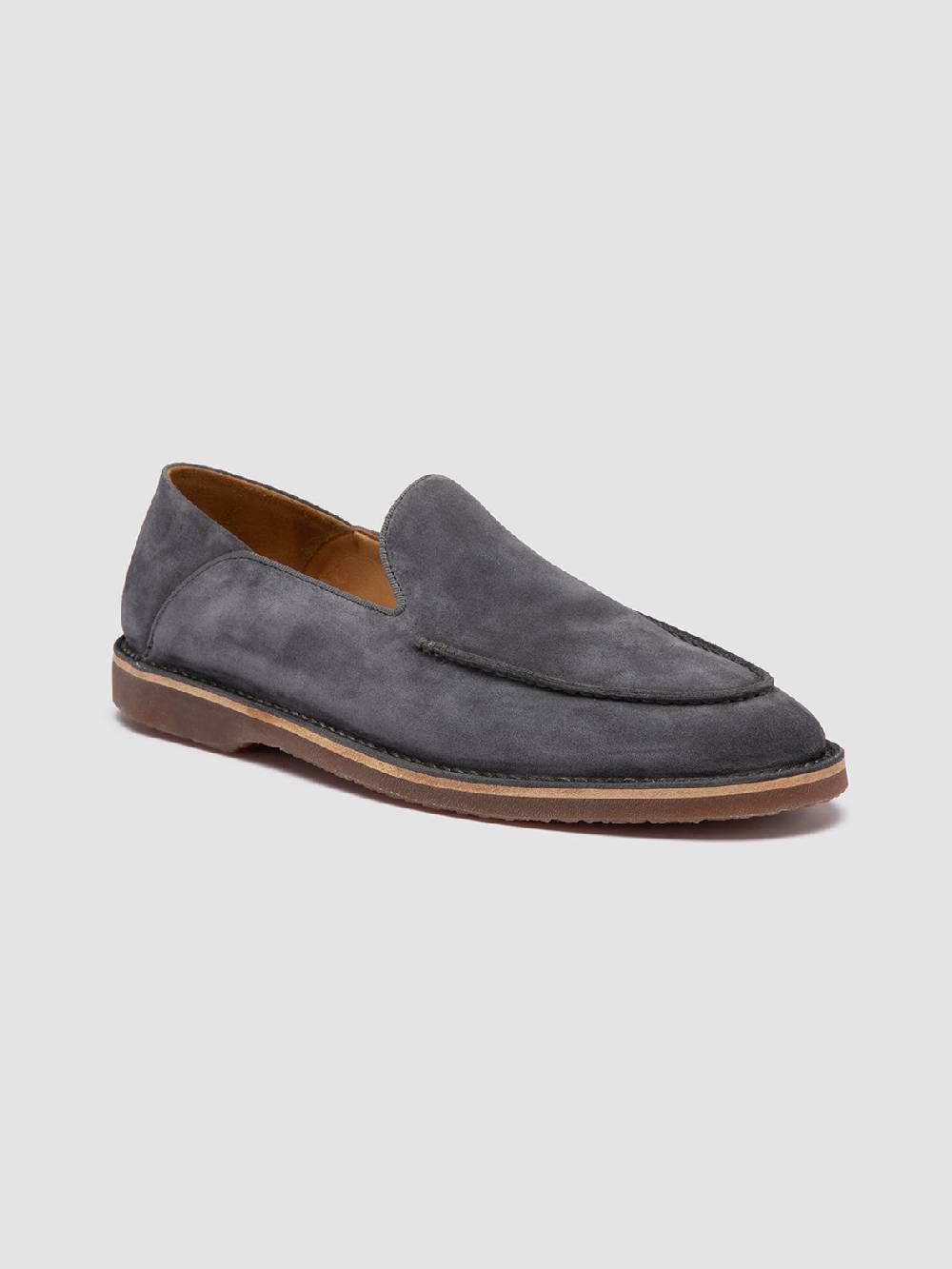 Officine Creative KENT 007 Mocassini in Pelle Scamosciata Blu In Linea