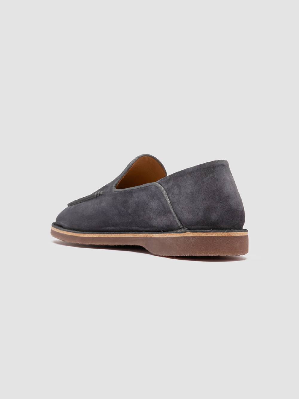 Officine Creative KENT 007 Mocassini in Pelle Scamosciata Blu In Linea