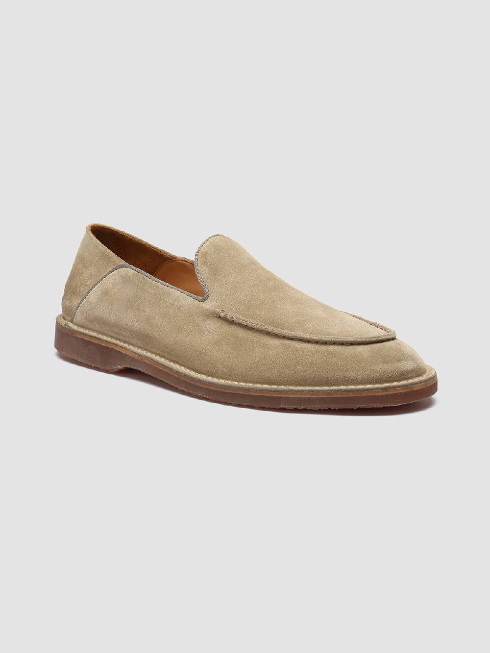 Officine Creative KENT 007 Mocassini in Pelle Scamosciata Marrone Nuovo