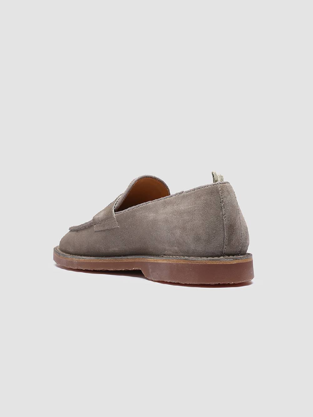 Officine Creative KENT 008 Mocassini in Pelle Scamosciata Tortora Qualità