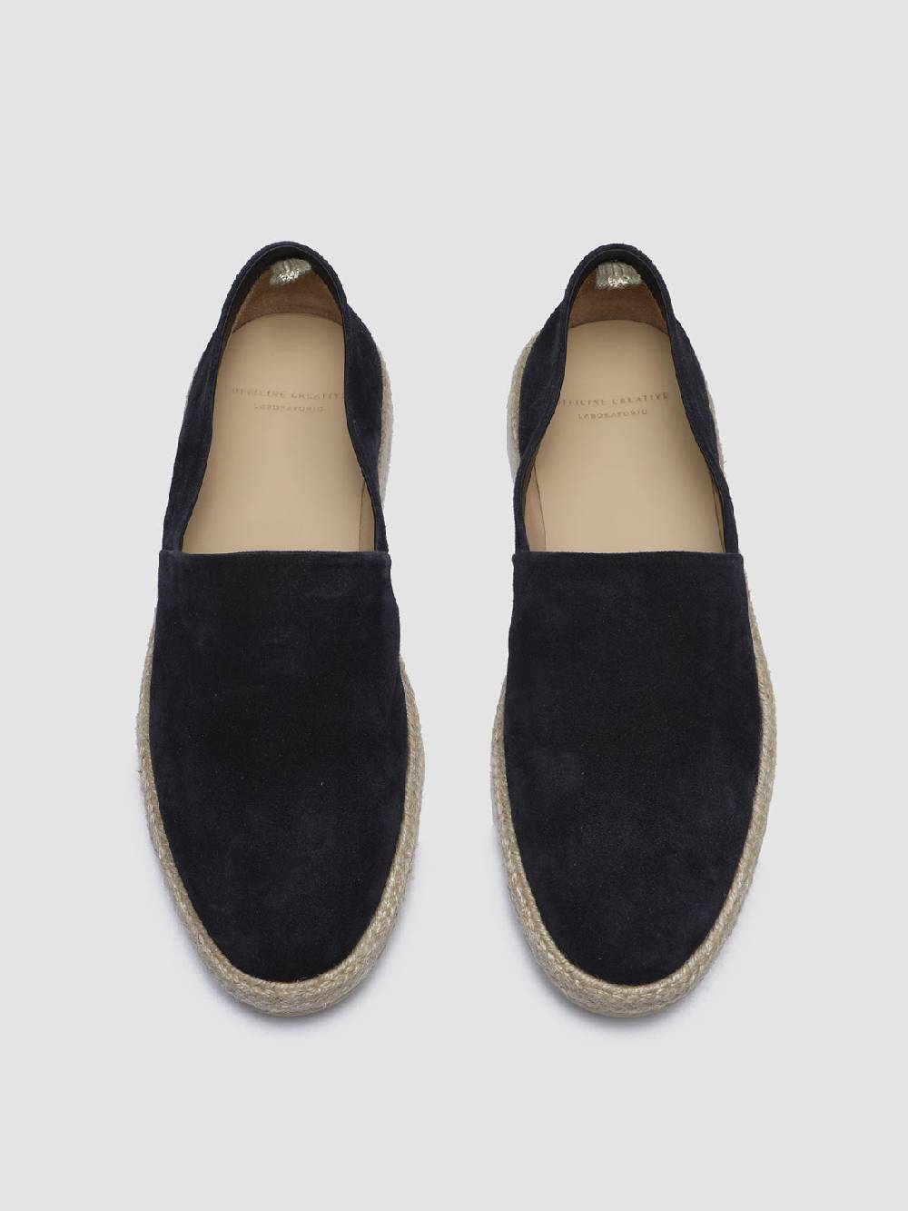 Officine Creative ROPED 001 Mocassini in Camoscio Blu Vendita