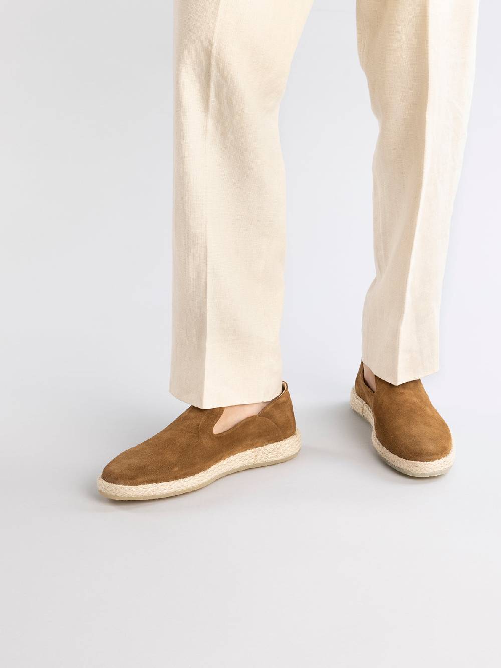Officine Creative ROPED 002 Slip-on in Pelle Scamosciata Marrone Promozione