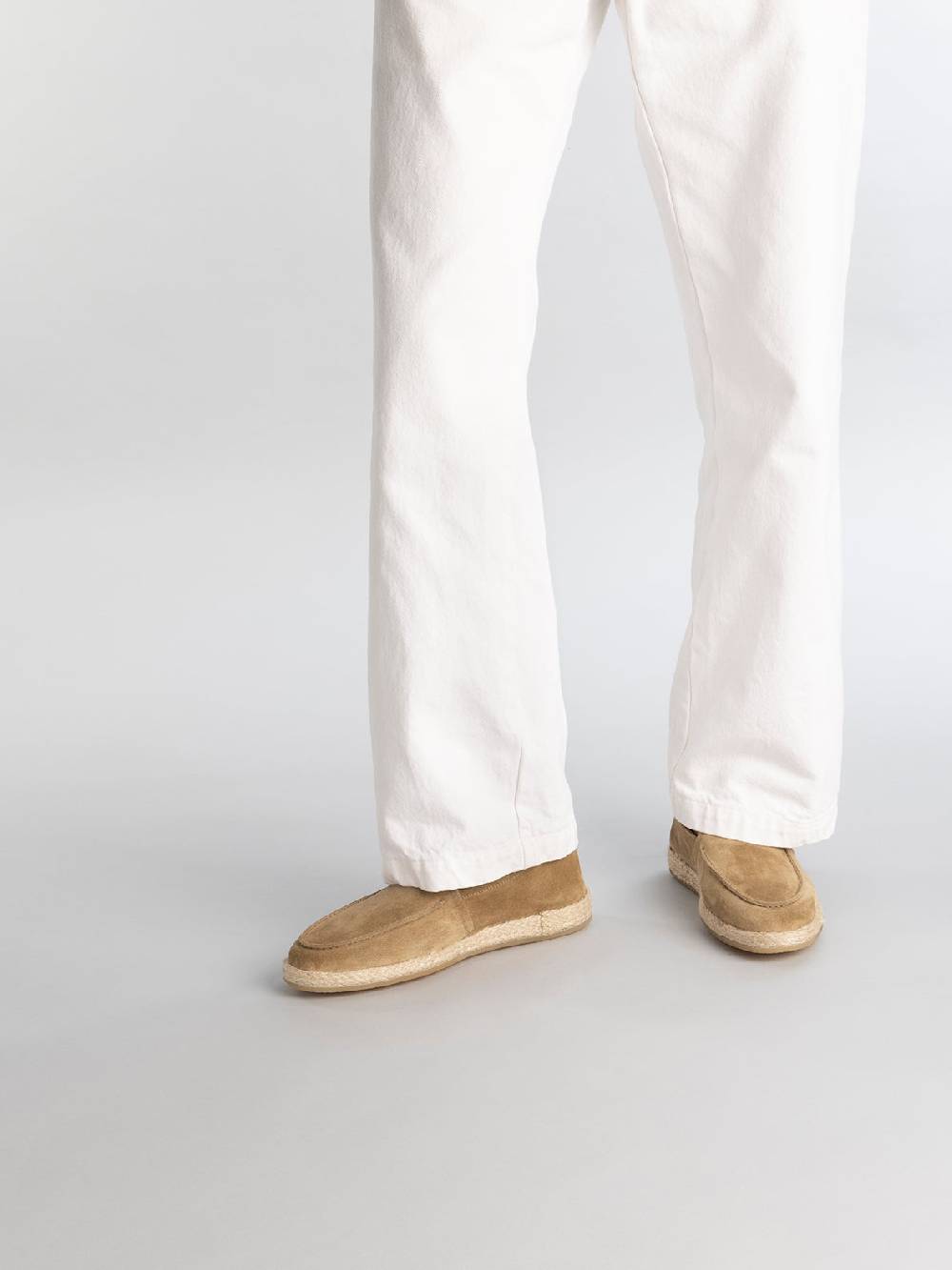 Officine Creative ROPED 004 Mocassini in Pelle Scamosciata Marrone Pezzi Unici