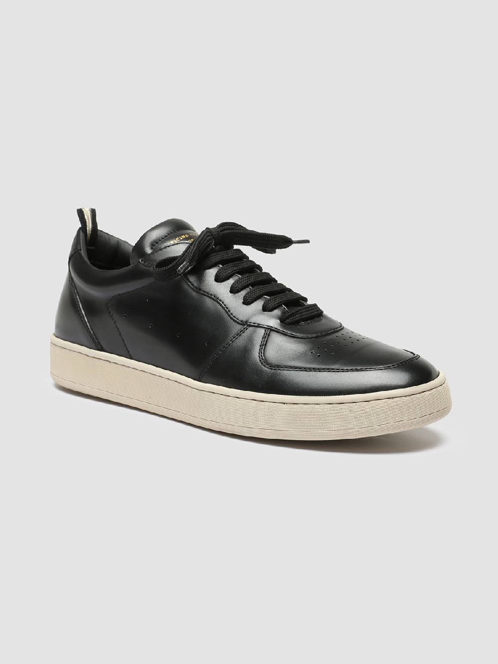 Officine Creative ASSET 001 Sneakers in Pelle Nera Acquista Ora