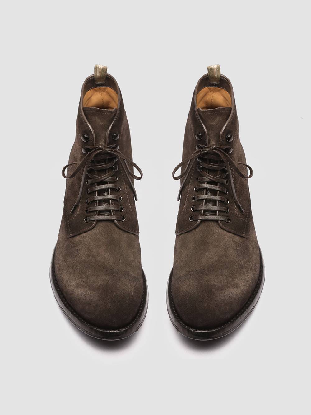 Officine Creative ANATOMIA 013 Stivaletti in Pelle Scamosciata Marrone Promozione Limitata