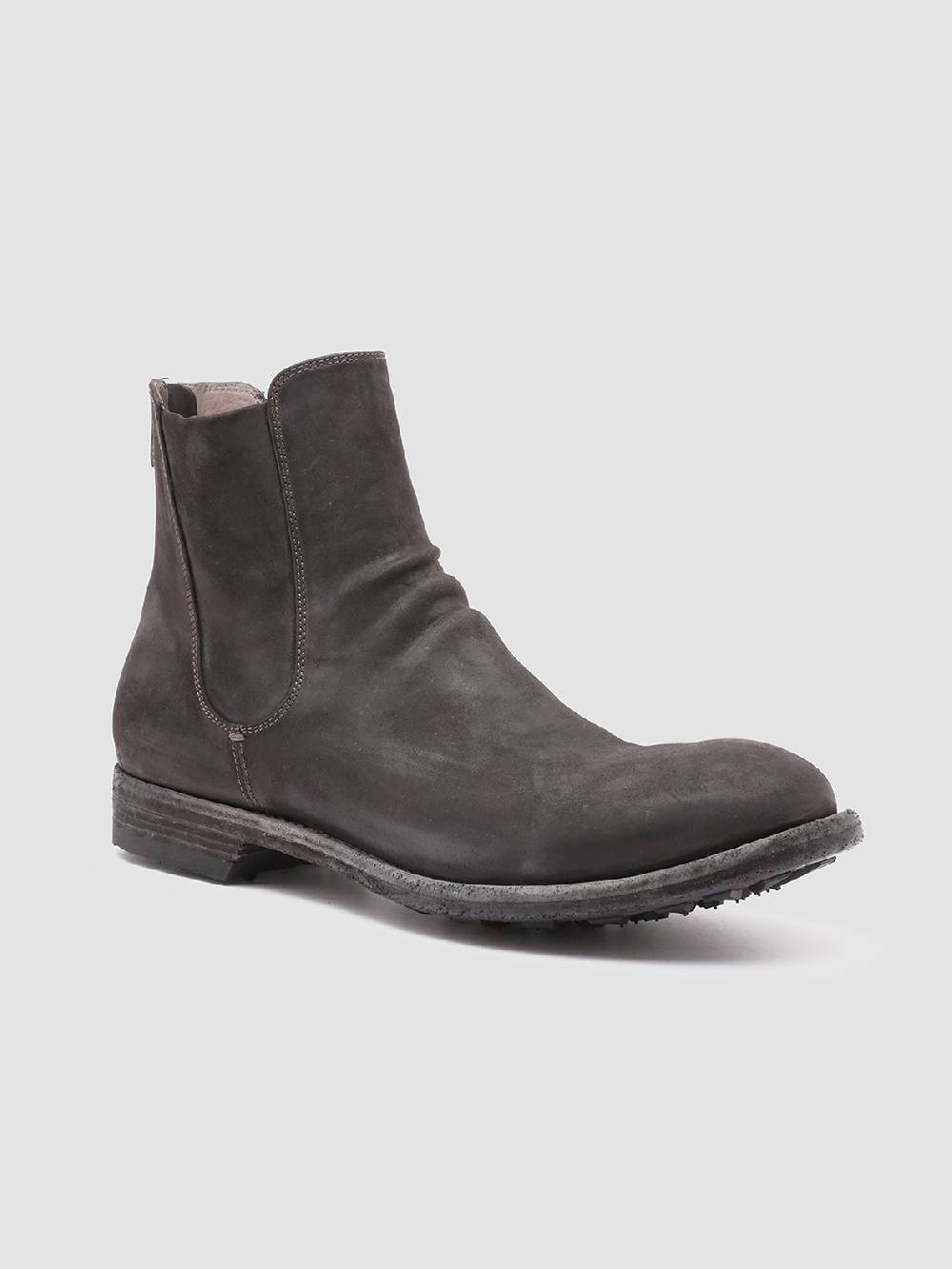 Officine Creative ARBUS 021 Stivaletti Chelsea in Pelle Grigia Fino Al -60%