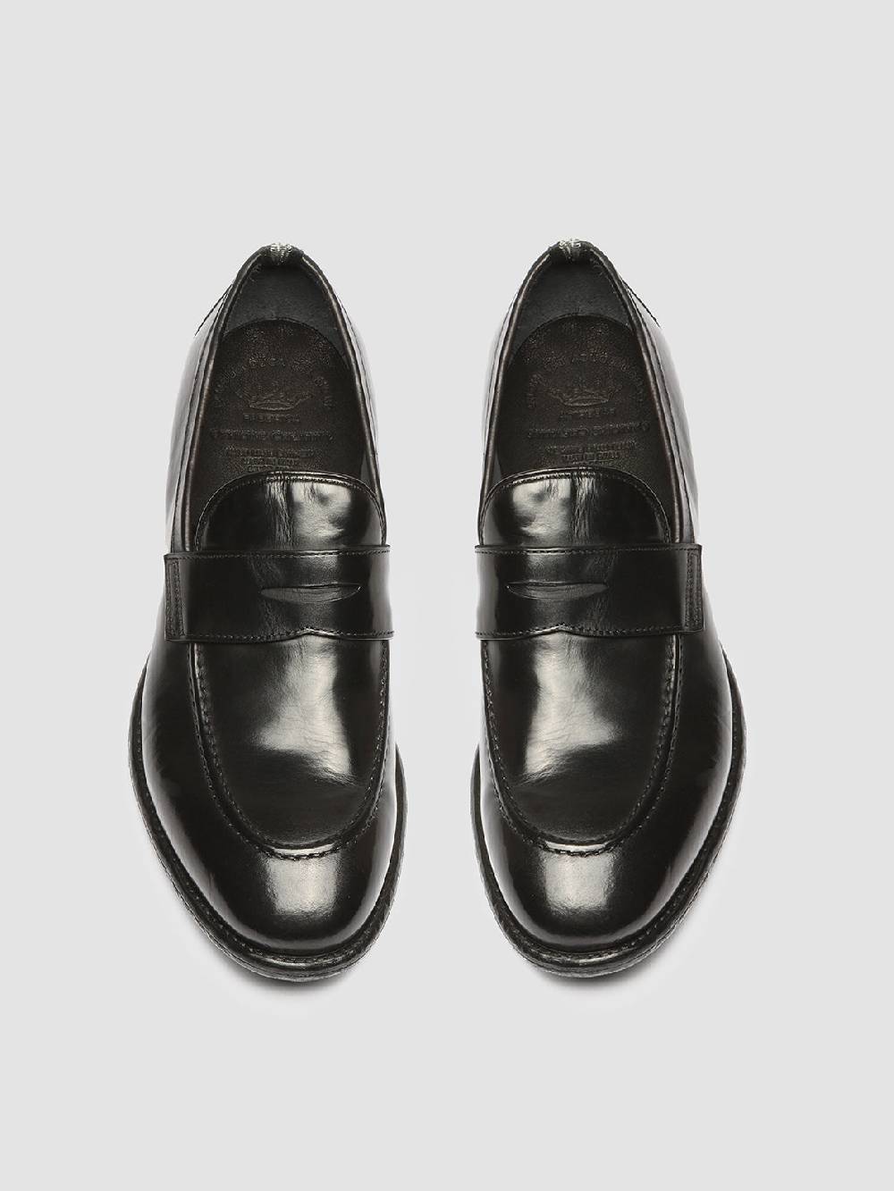 Officine Creative EMORY 024 Mocassini in Pelle Nera Shopping Online