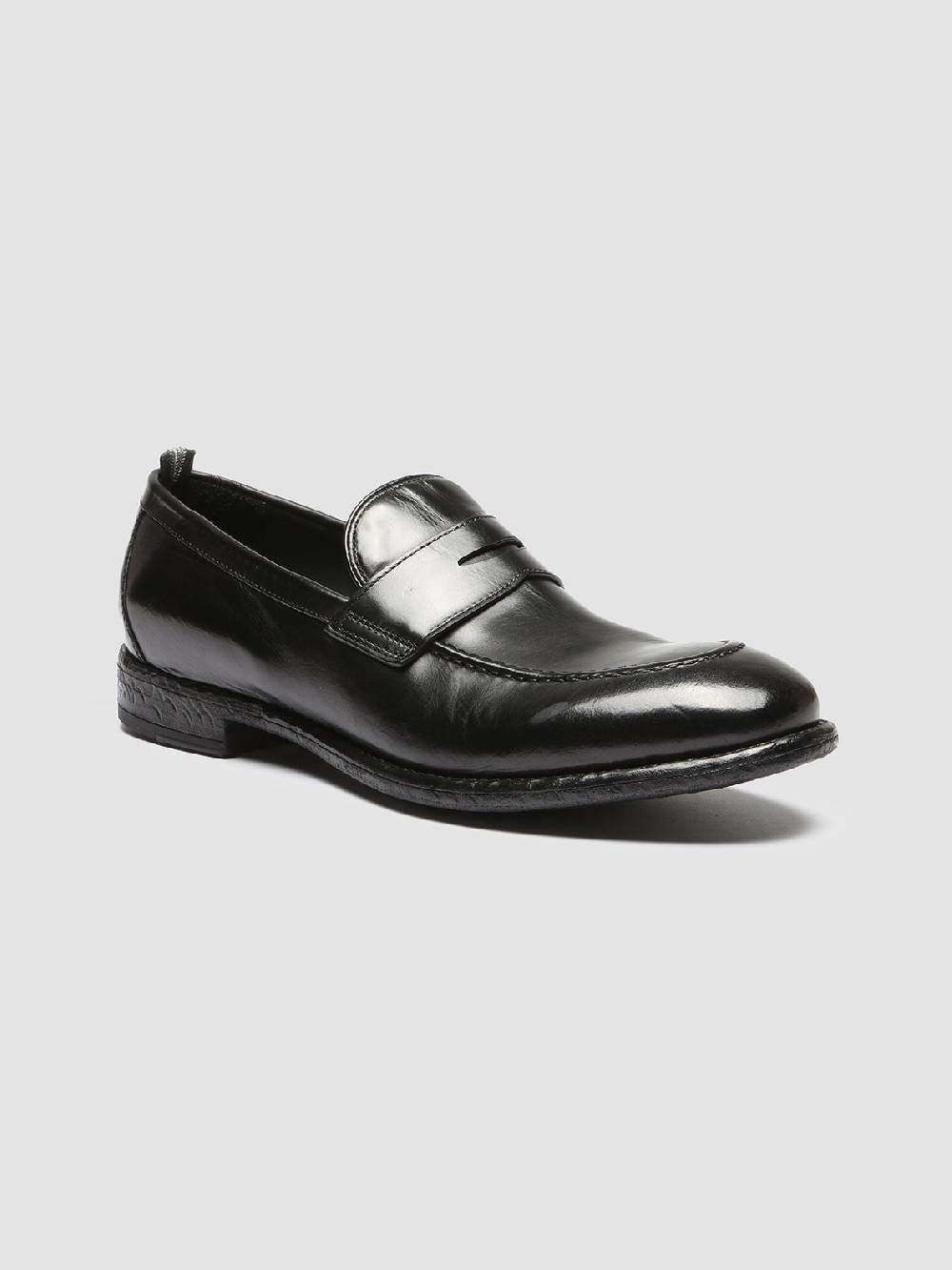 Officine Creative EMORY 024 Mocassini in Pelle Nera Shopping Online
