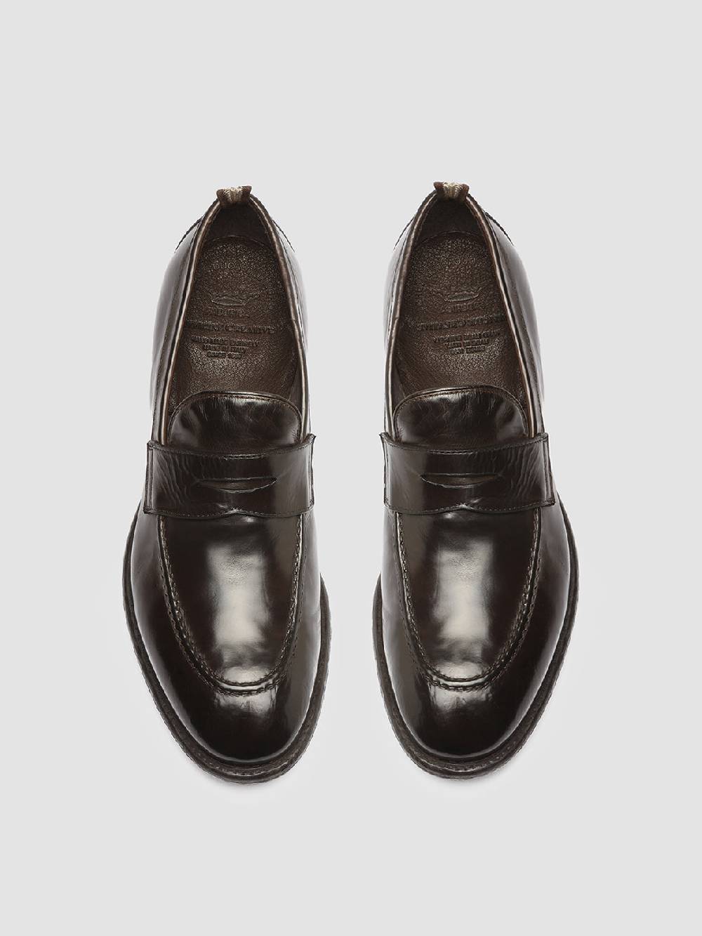 Officine Creative EMORY 024 Mocassini in Pelle Marrone Affare Del Giorno