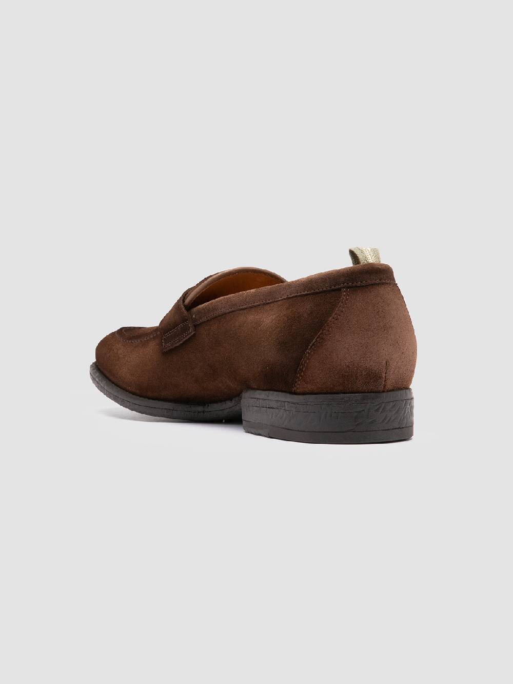 Officine Creative EMORY 024 Mocassini in Pelle Scamosciata Marrone Sottocosto