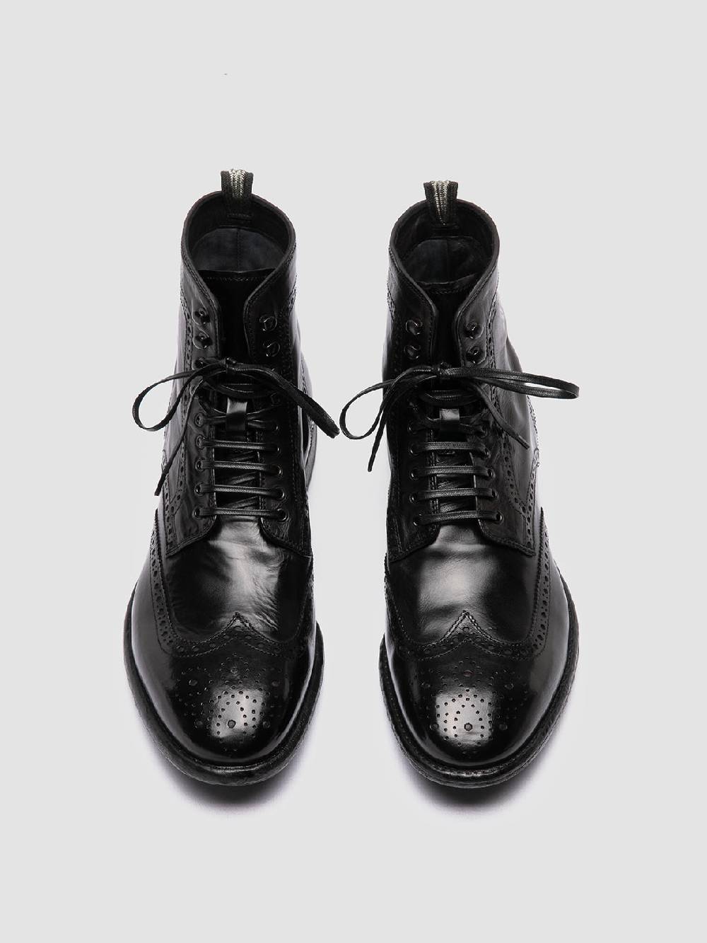 Officine Creative EMORY CAOU 016 Stivali Neri in Pelle Economico