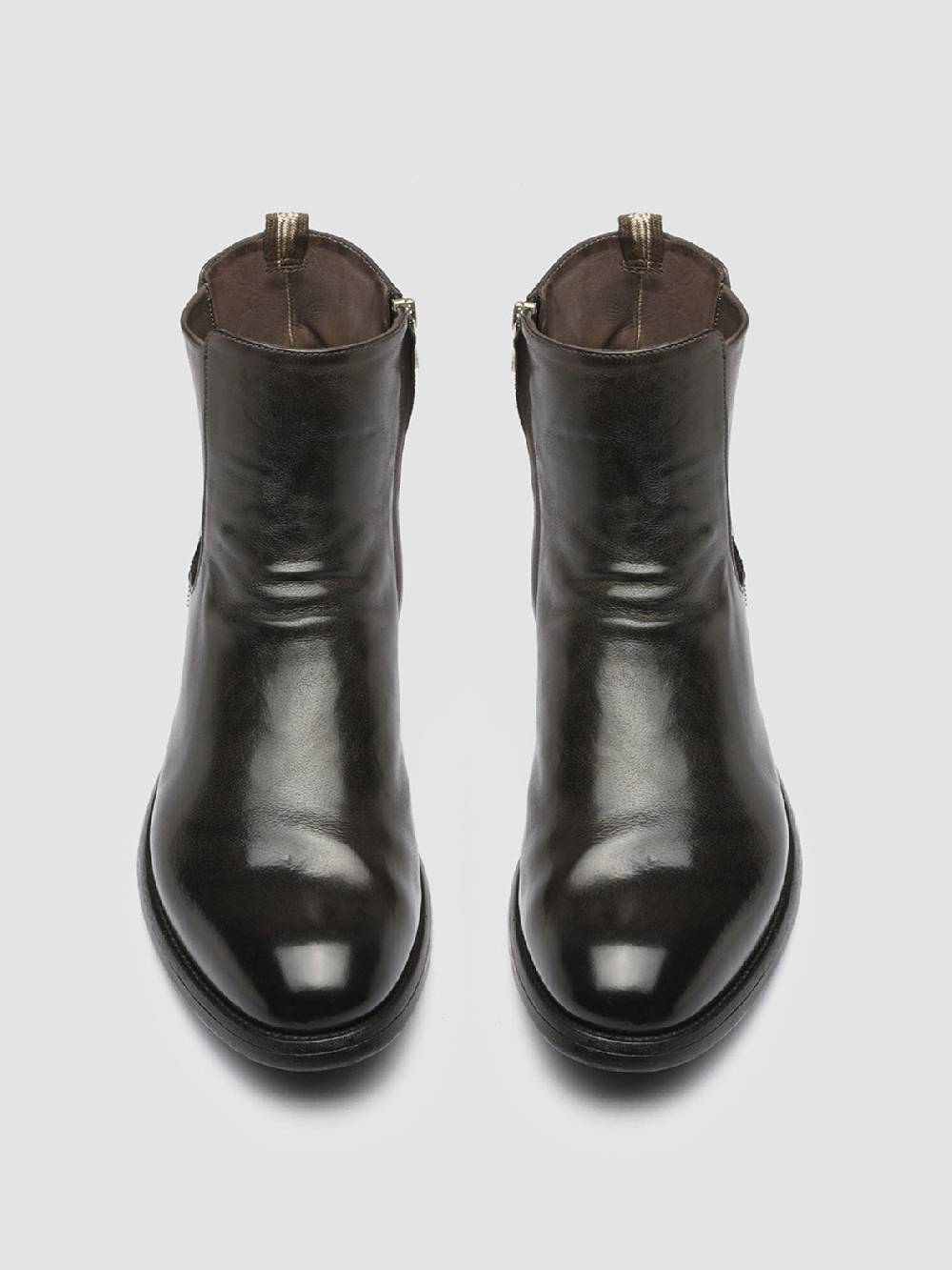 Officine Creative HIVE 036 Stivaletti in Pelle Grigia Outlet