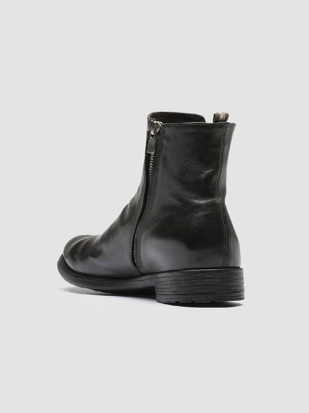 Officine Creative HIVE 036 Stivaletti in Pelle Grigia Outlet