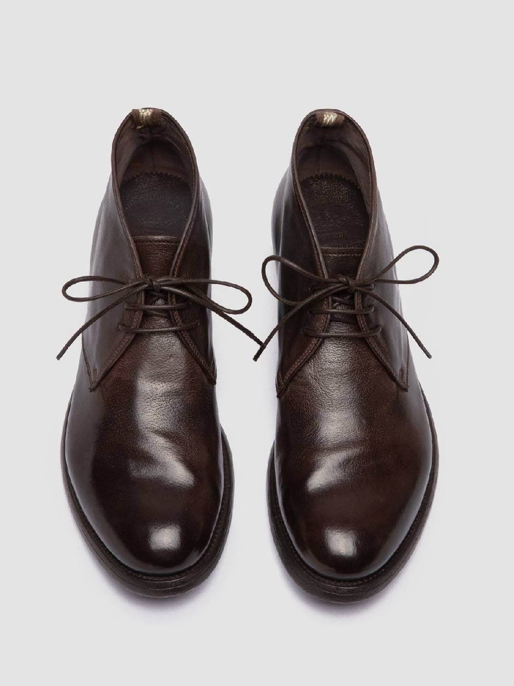 Officine Creative HIVE 050 Stivali Chukka in Pelle Marrone In Vendita