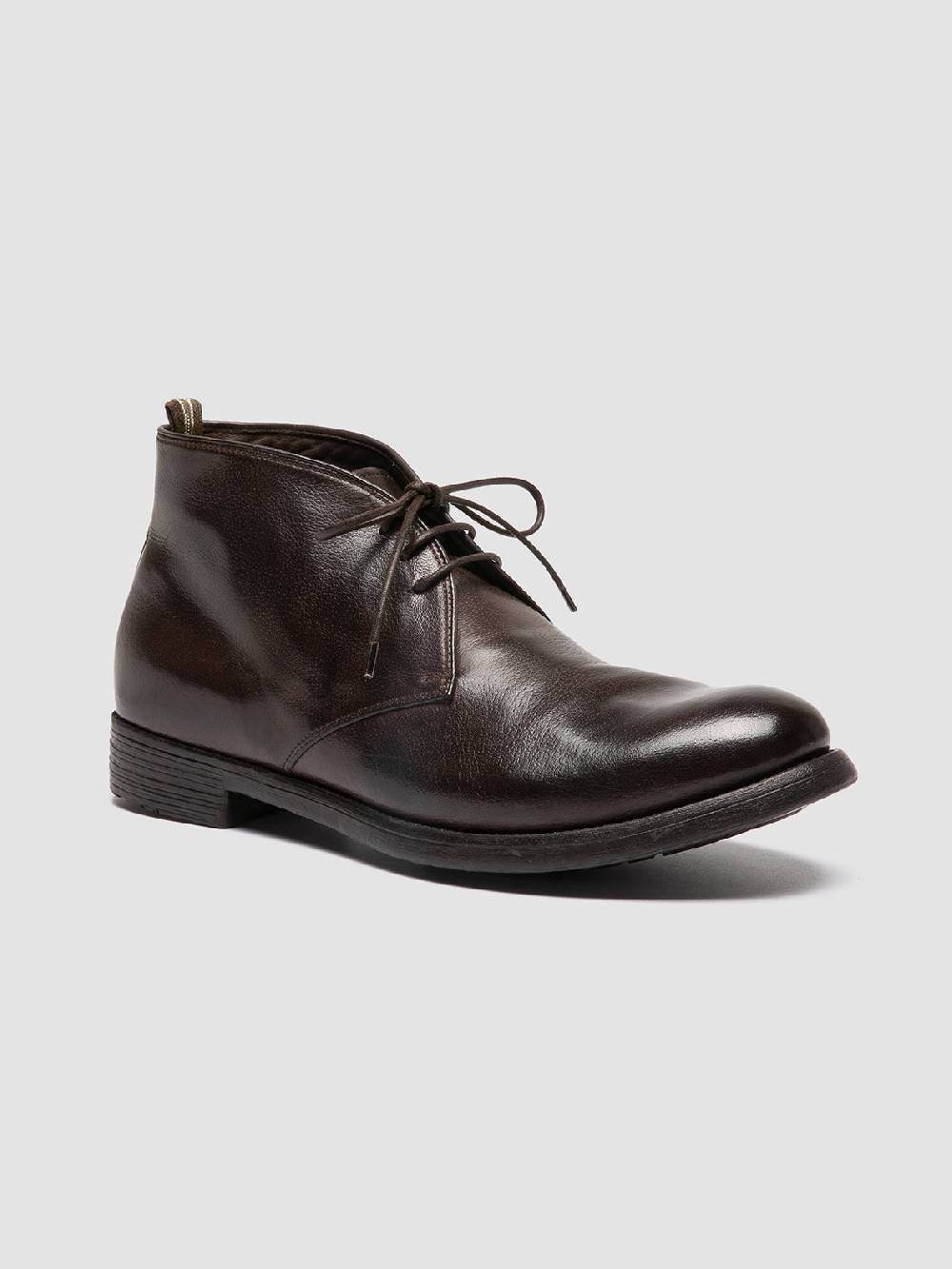 Officine Creative HIVE 050 Stivali Chukka in Pelle Marrone In Vendita