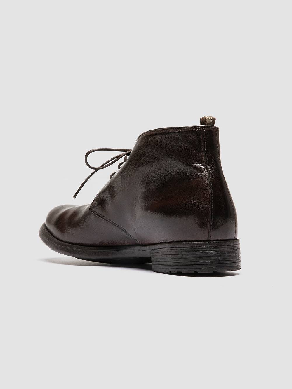 Officine Creative HIVE 050 Stivali Chukka in Pelle Marrone In Vendita