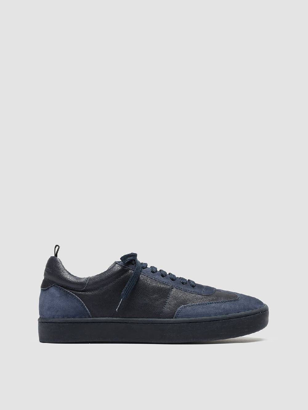 Officine Creative KOMBINED 001 Sneaker Basse in Camoscio e Pelle Blu Hotsell