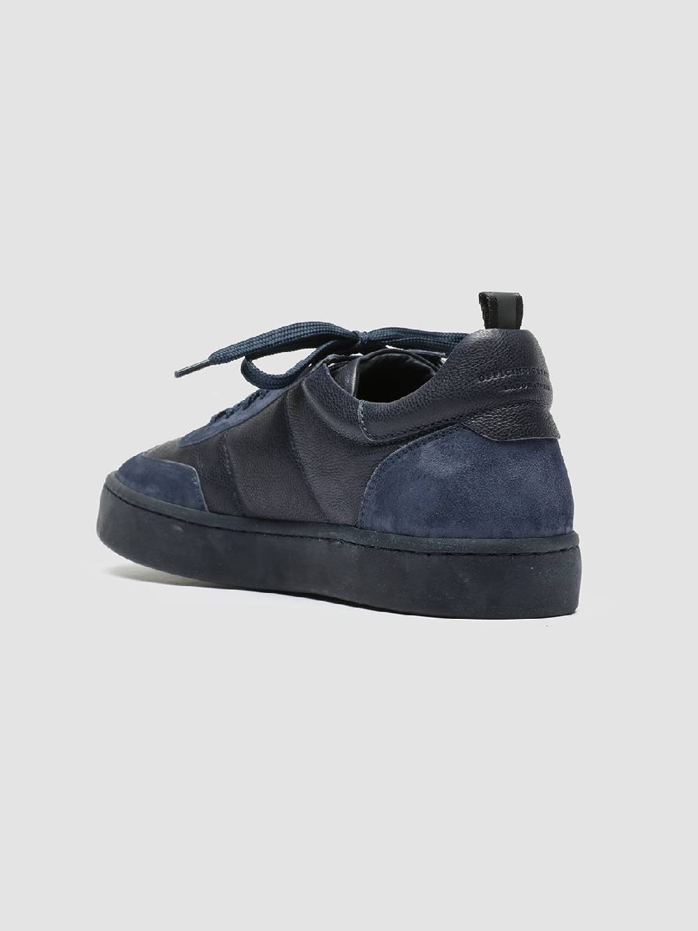 Officine Creative KOMBINED 001 Sneaker Basse in Camoscio e Pelle Blu Hotsell