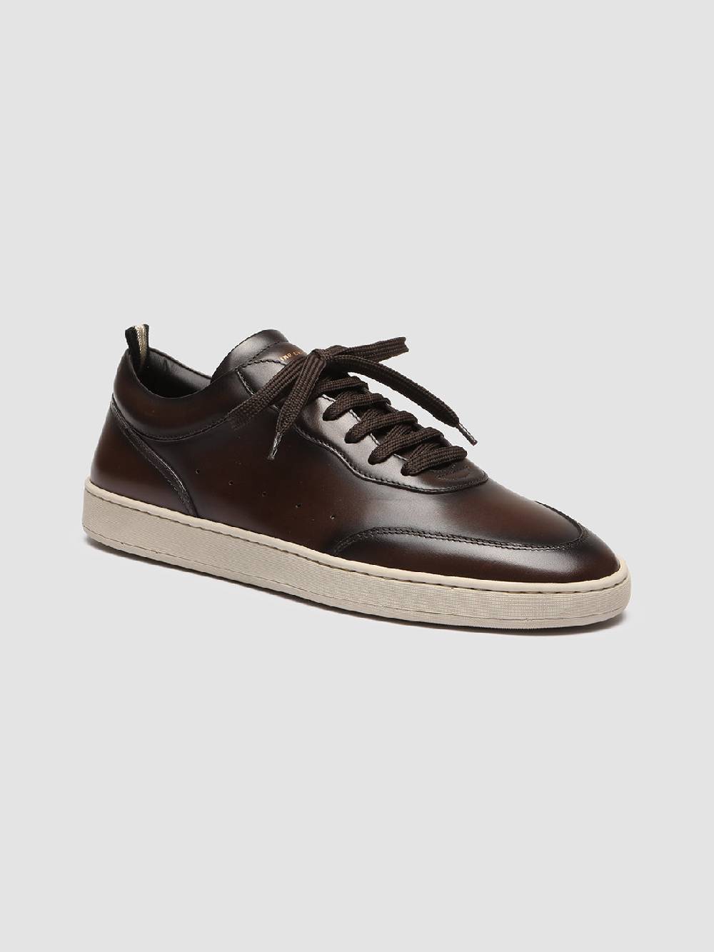 Officine Creative KRIS LUX 001 Sneakers in Pelle Marrone Vendita Economica