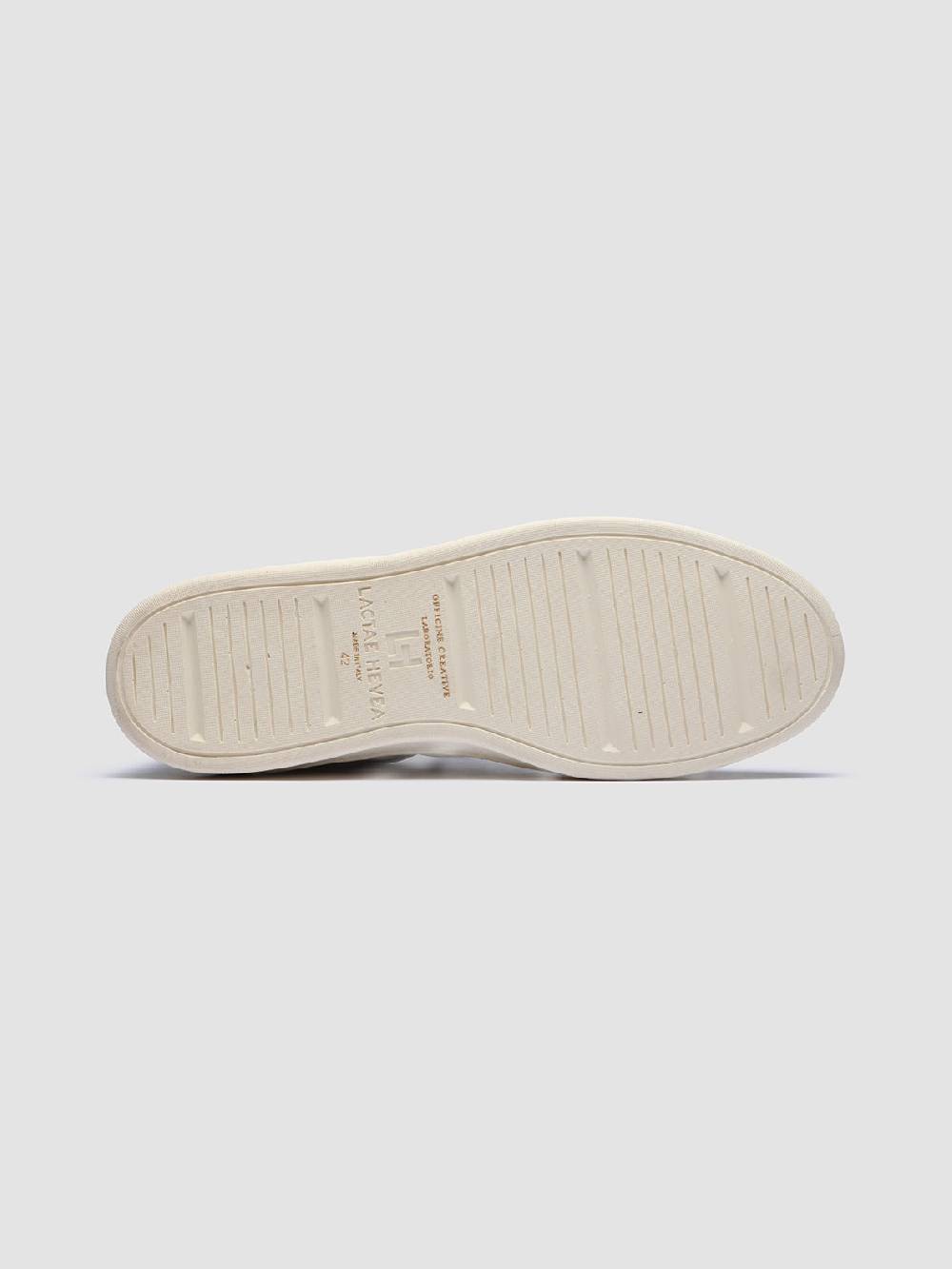 Officine Creative KRIS LUX 001 Sneakers in Pelle Liscia e Scamosciata Bianca Saldi Di Fabbrica