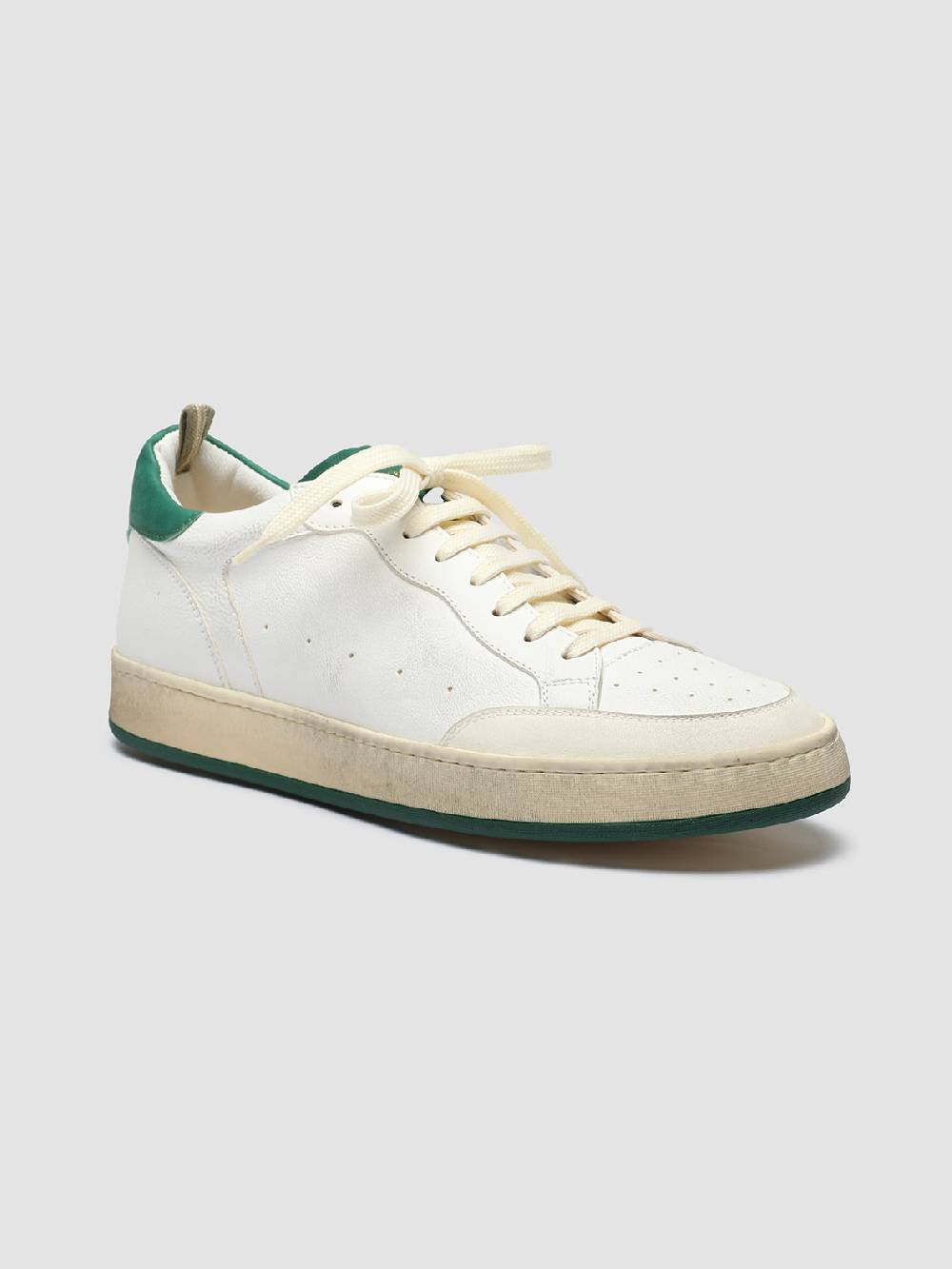 Officine Creative MAGIC 001 Sneakers in Pelle e Camoscio Bianco Vendite Flash