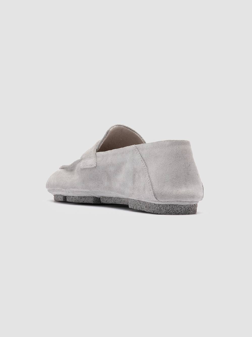 Officine Creative C-SIDE 101 Mocassini in Pelle Scamosciata Grigia Spedizione gratuita