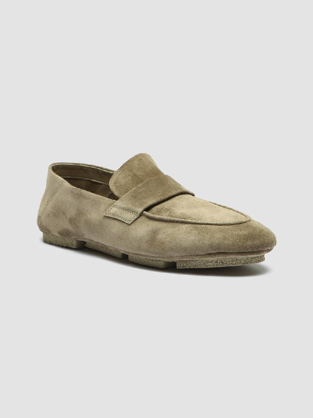 Officine Creative C-SIDE 101 Mocassini in Pelle Scamosciata Tortora Negozio online di fabbrica