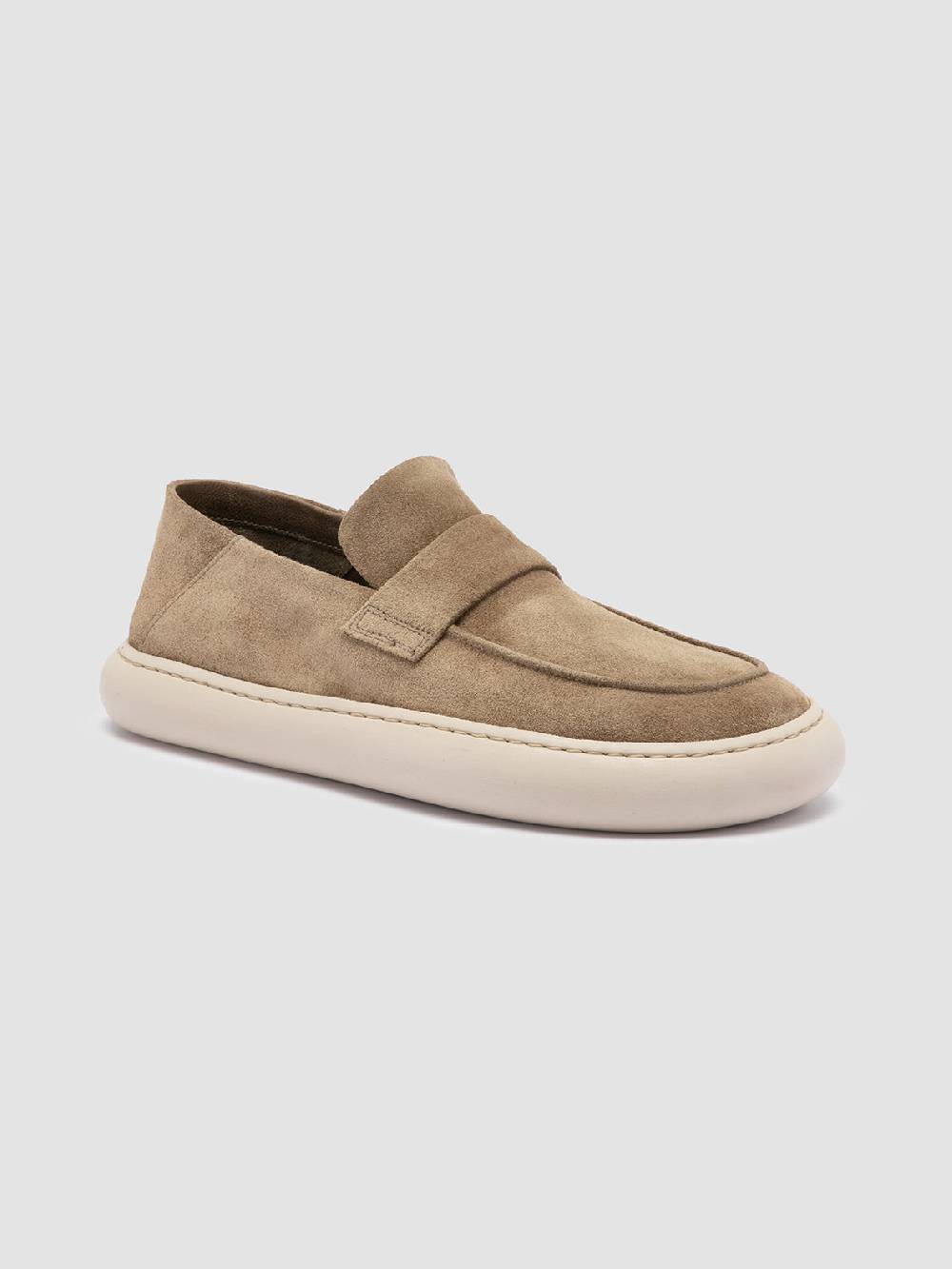 Officine Creative DINGHY 101 Sneakers Basse in Pelle Scamosciata Tortora Flash Sale