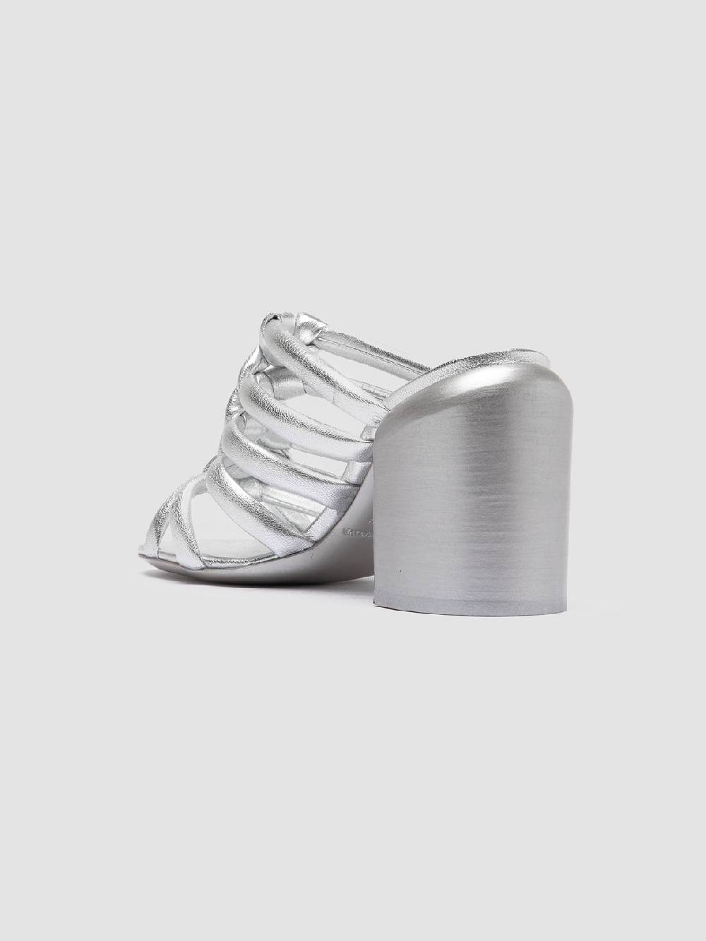 Officine Creative ESTHER 026 Sandali Slide in Pelle Argento Black Friday