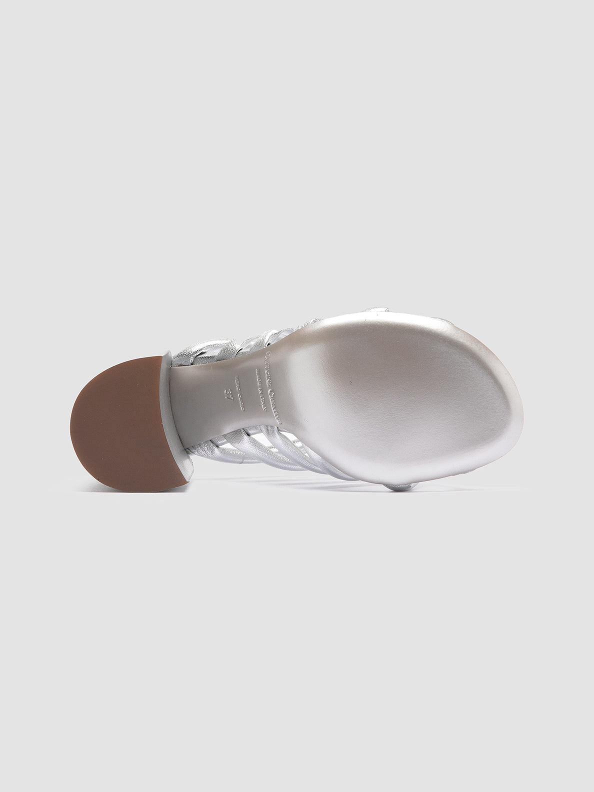 Officine Creative ESTHER 026 Sandali Slide in Pelle Argento Black Friday