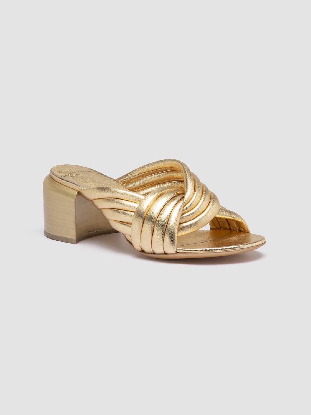 Officine Creative ETHEL 022 Sandali Slide in Pelle Oro Offerta per la Festa della Mamma